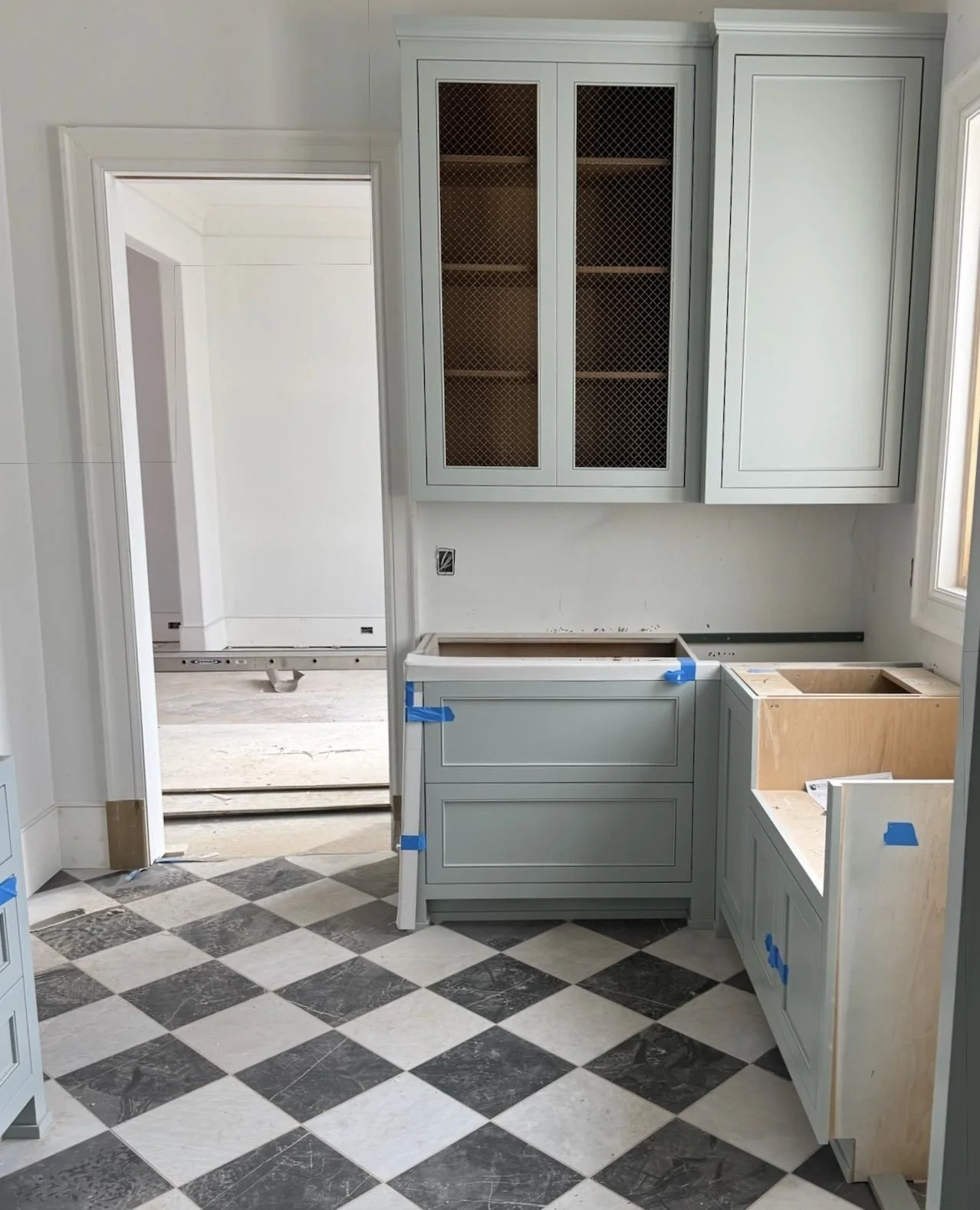 Sharing another peek into our Chastain Park new build - this time for what's becoming one of its hardest-working spaces: the scullery! ⁠
⁠
Designed as the true workhorse of the home, this space was our chance to have a little fun. While the kitchen l