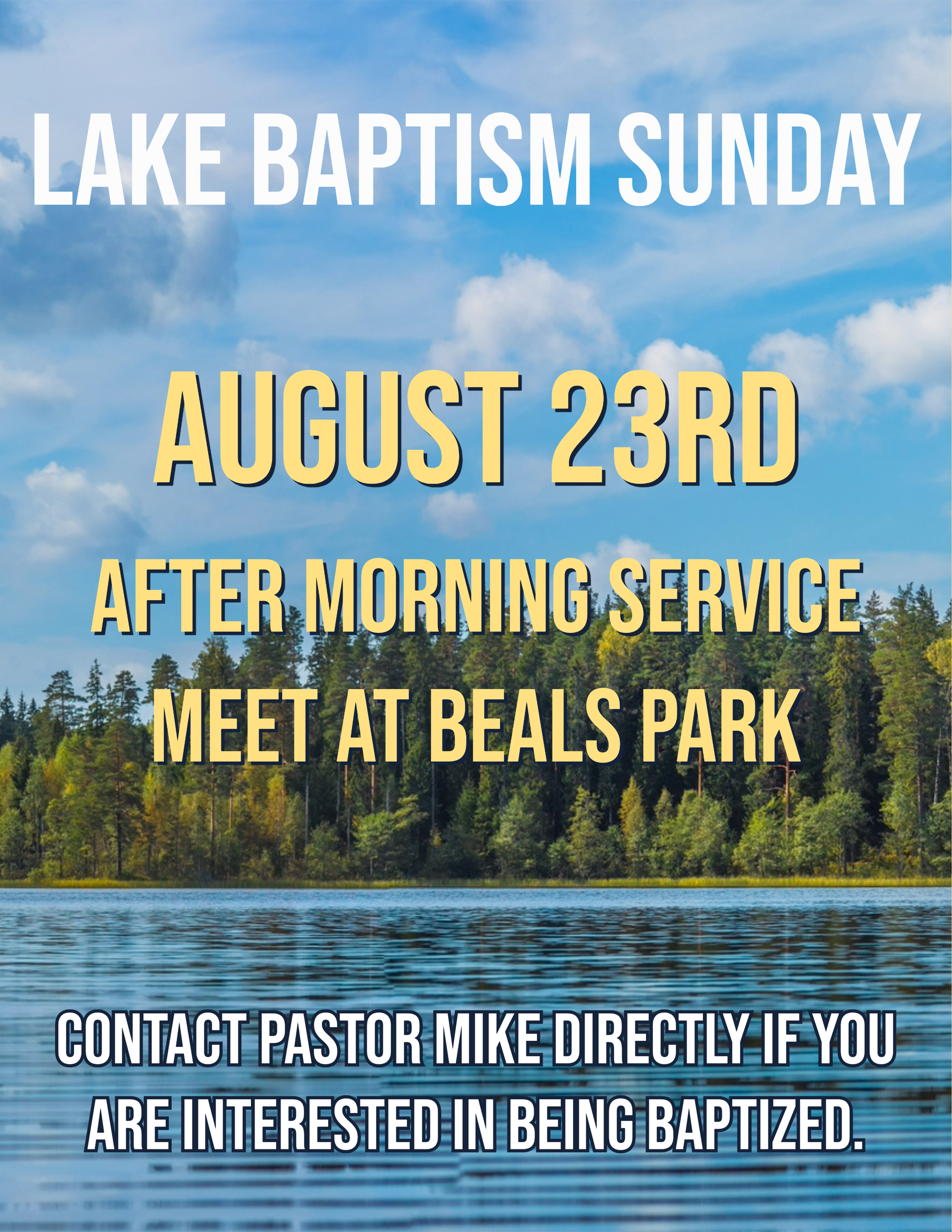 Wolf Lake Baptism