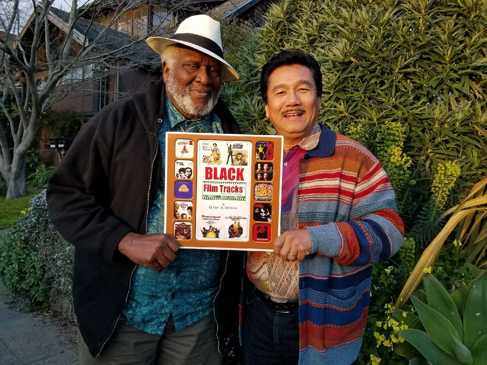 Taj Mahal, Grammy Award winning Blues artist and actor at his home after his Black Film Tracks interview in Berkley, California.  Taj Mahal's music can be seen and heard on the soundtracks; "Sounder", "Brothers" and "Scott Joplin." He's the real deal