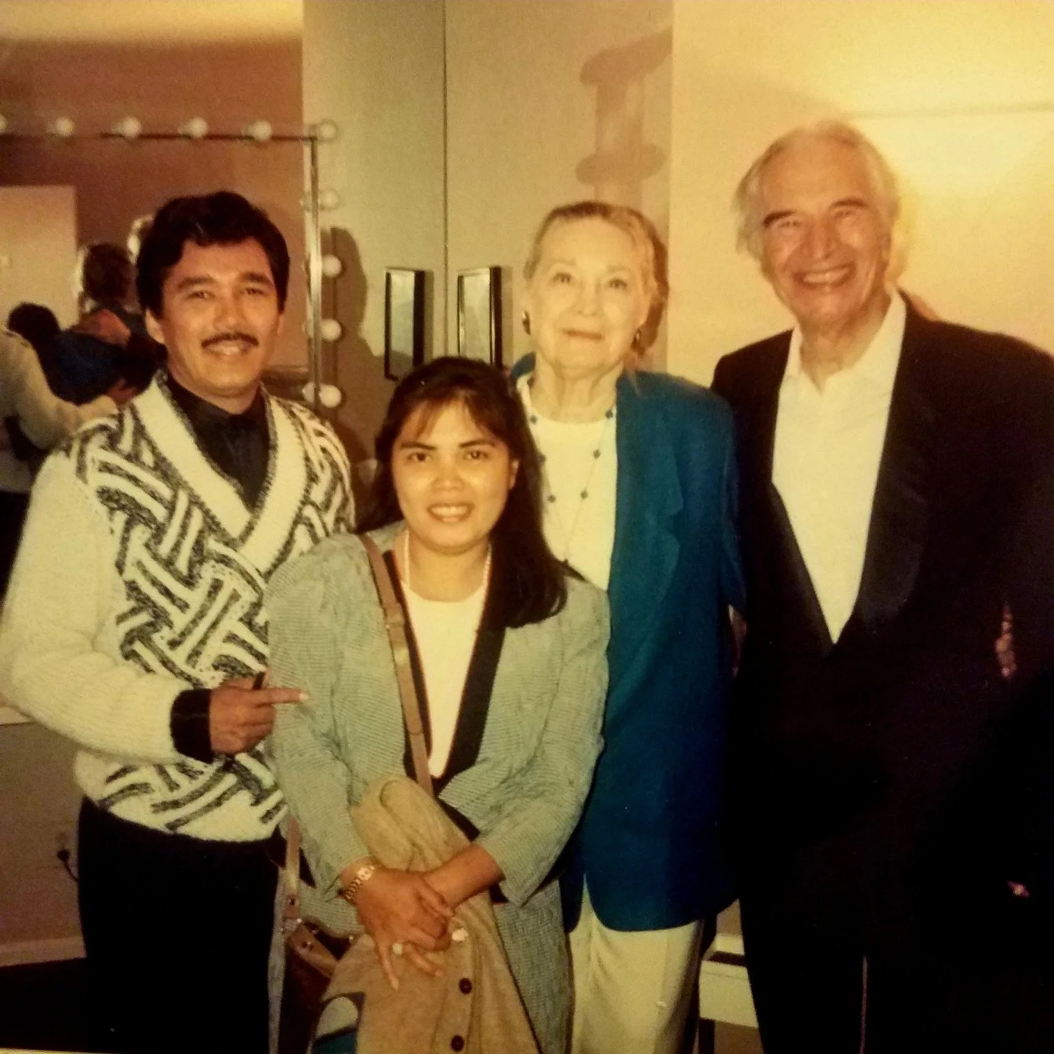 Dave & Iola Brubeck (Jazz Pianist of Take 5) backstage at The Hollywood Bowl in The Green Room before the show.