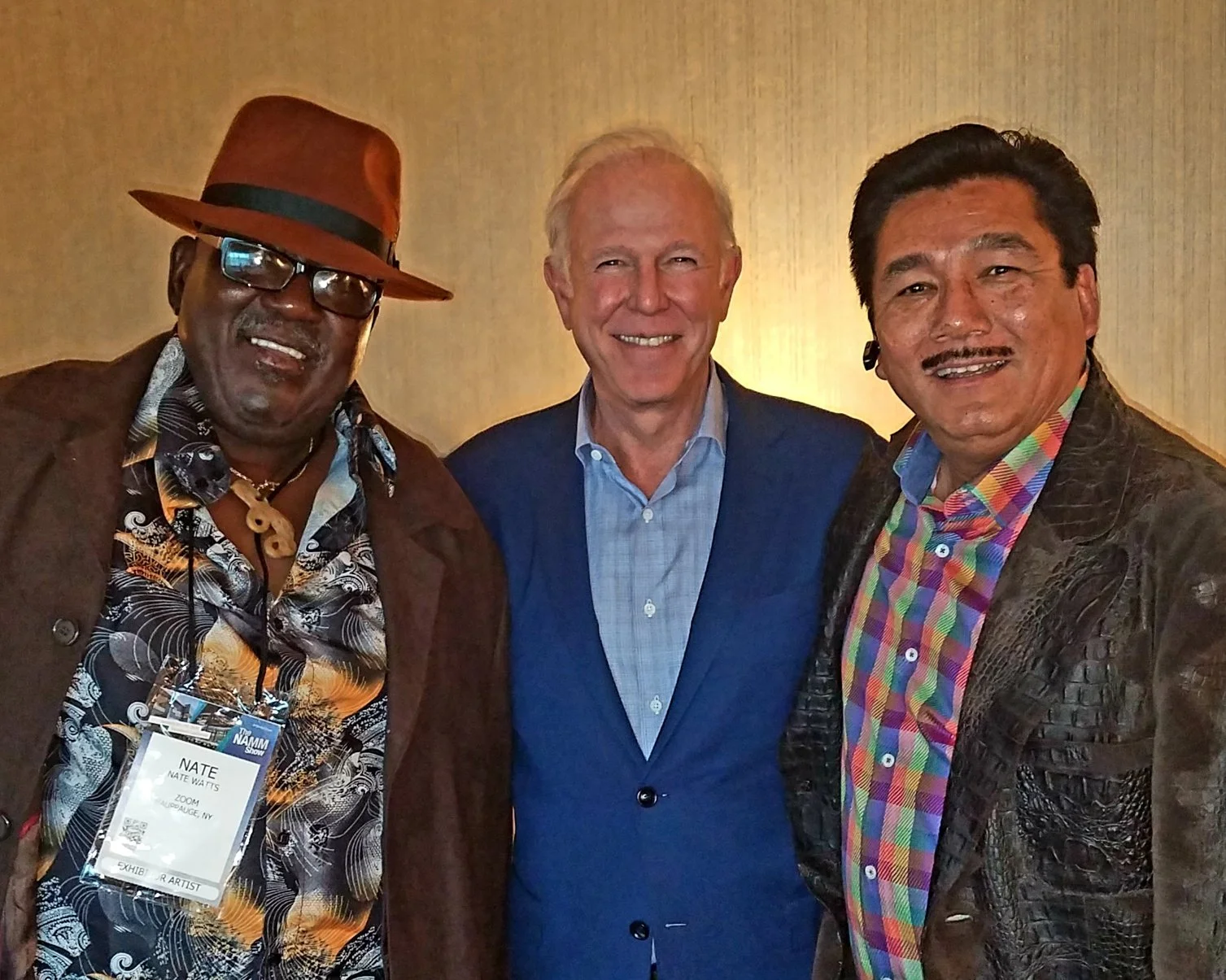 Nate Watts, Stevie Wonder's musical director and Scott Goodman, creator of Zoom audio recording.