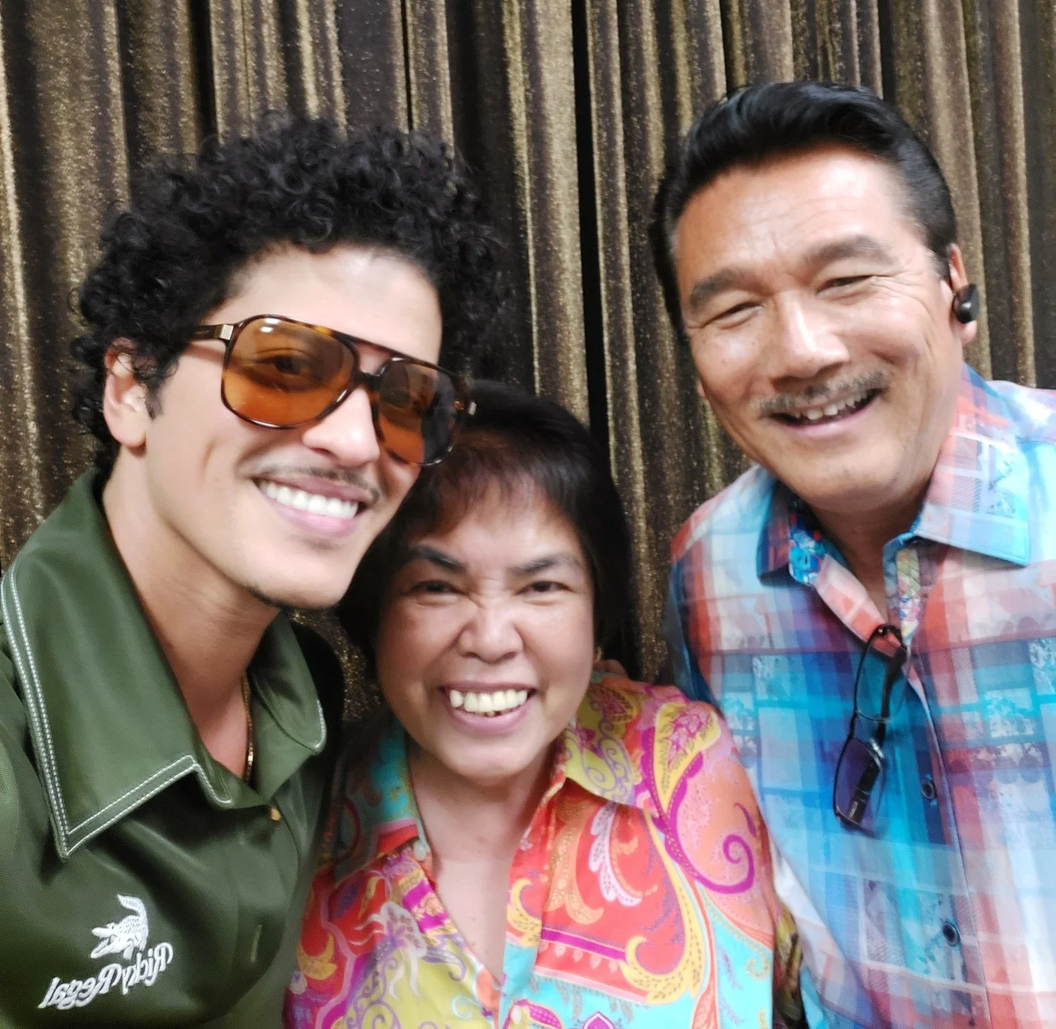 Bruno Mars backstage at the MGM Grand Las Vegas.