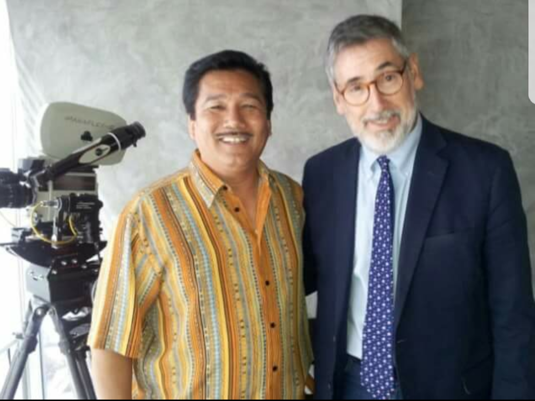 John Landis, Director and writer, "Blues Brother," "Trading Places," "Animal House," "Coming To America" and Michael Jackson's "Thriller". This was in Panavision Hollywood during our interview for Black Film Tracks. 