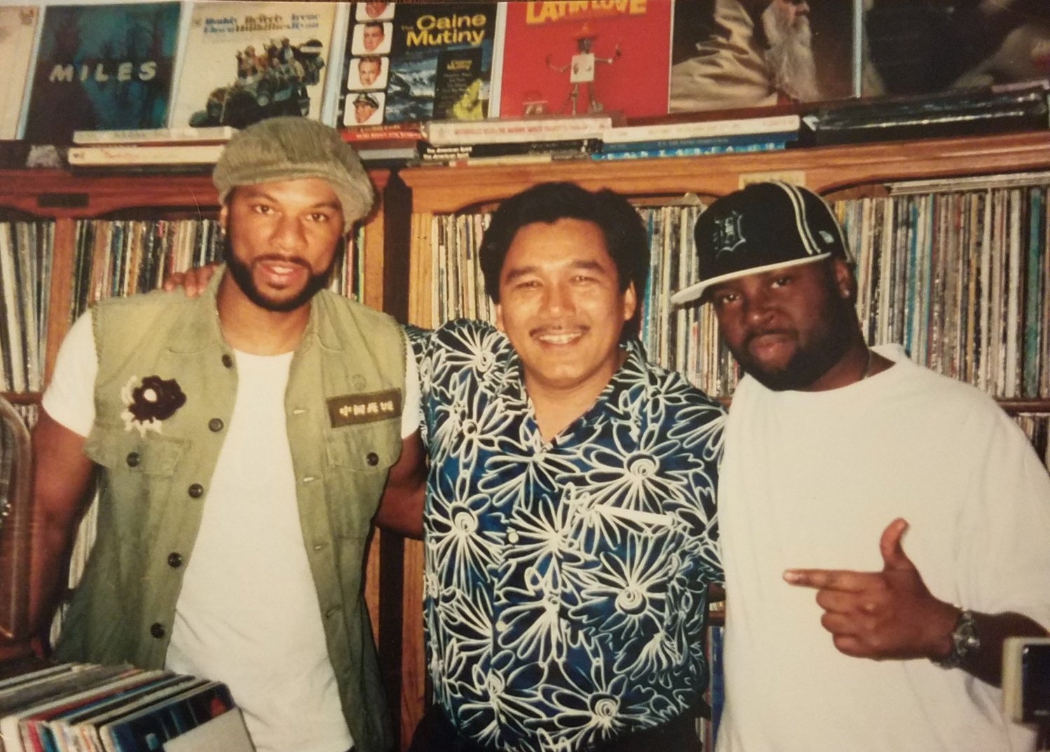 Rapper and Producer Common & J Dilla finding vinyl happiness at As The Record Turns in Hollywood