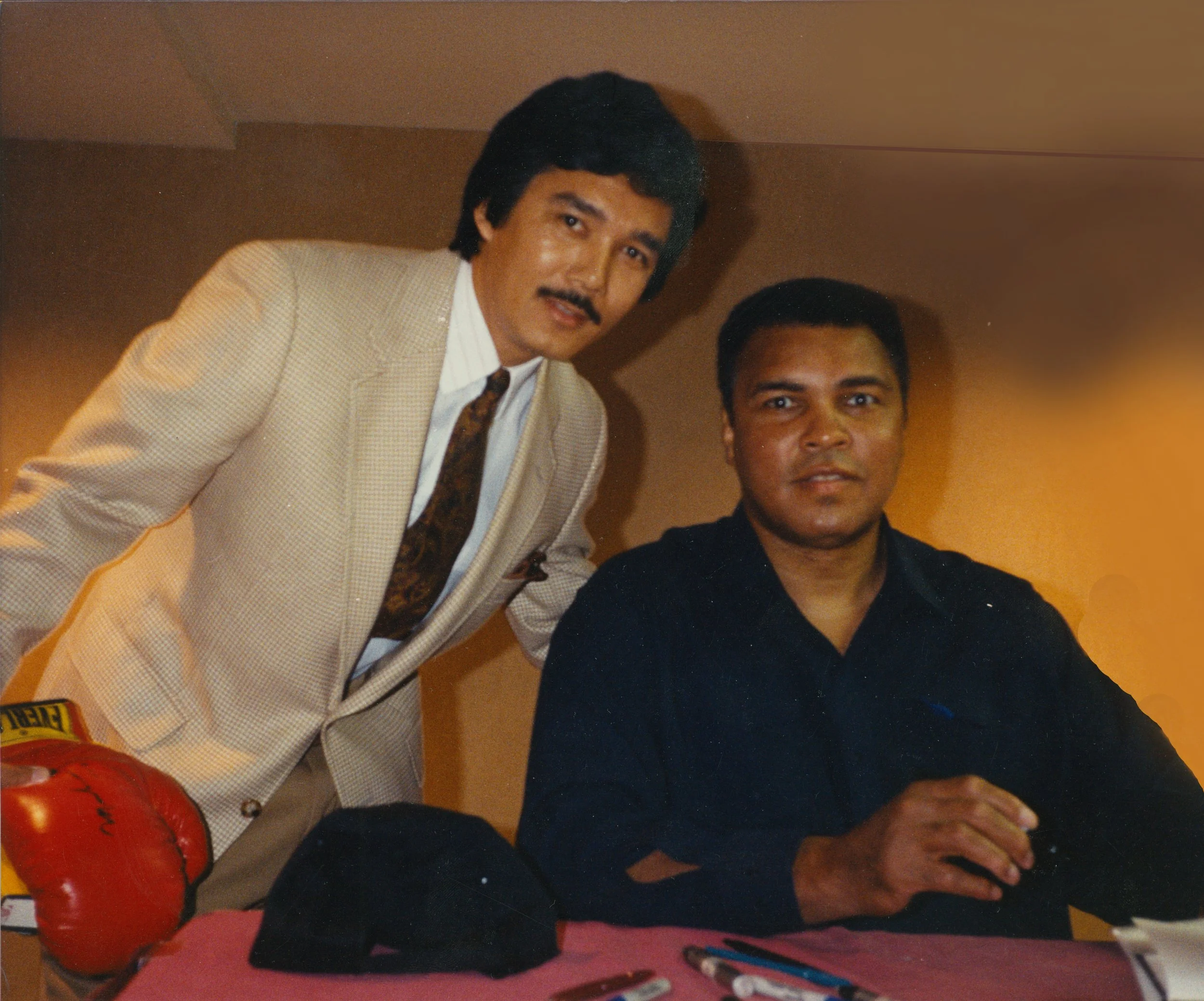 Muhammad Ali, Heavyweight Champion of the World and a leading Civil Rights activist  in 1993. Ali and I first met in 1984 at the Joe Louis Gym in Venice, California where he spent 10 minutes a week in conversation for 2 years when I was co-owner and 