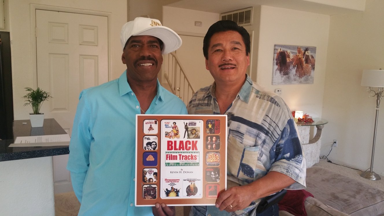 Kurtis Blow, first major label platinum rap artist. during his interview at his home for Black Film Tracks. 