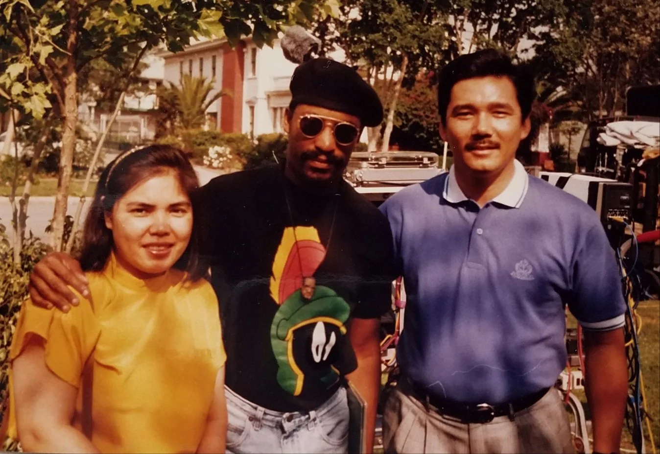 John Singleton, Director, writer of Boyz N The Hood, Poetic Justice, Higher Learning, Rosewood, Shaft, Baby Boy, 2 Fast 2 Furious. We are on the film set of Poetic Justice which we are credited on as well for music services.  