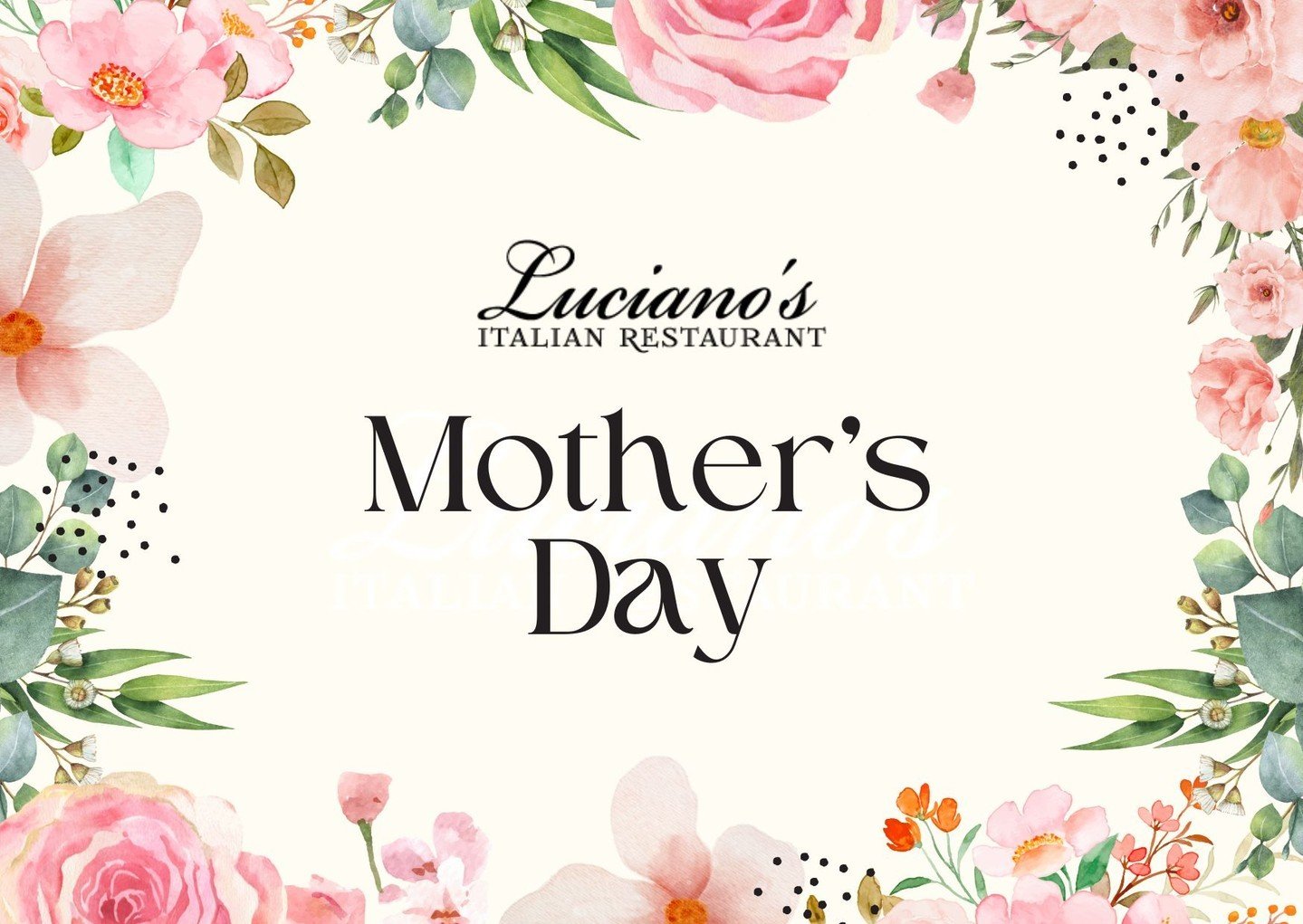 Spoil Mom this Mother's Day with our specially crafted menu. Book your table now and give her the celebration she deserves!

Reservations: (586) 263-6540

Menu Details: https://static1.squarespace.com/.../17106.../Mothers+day.pdf