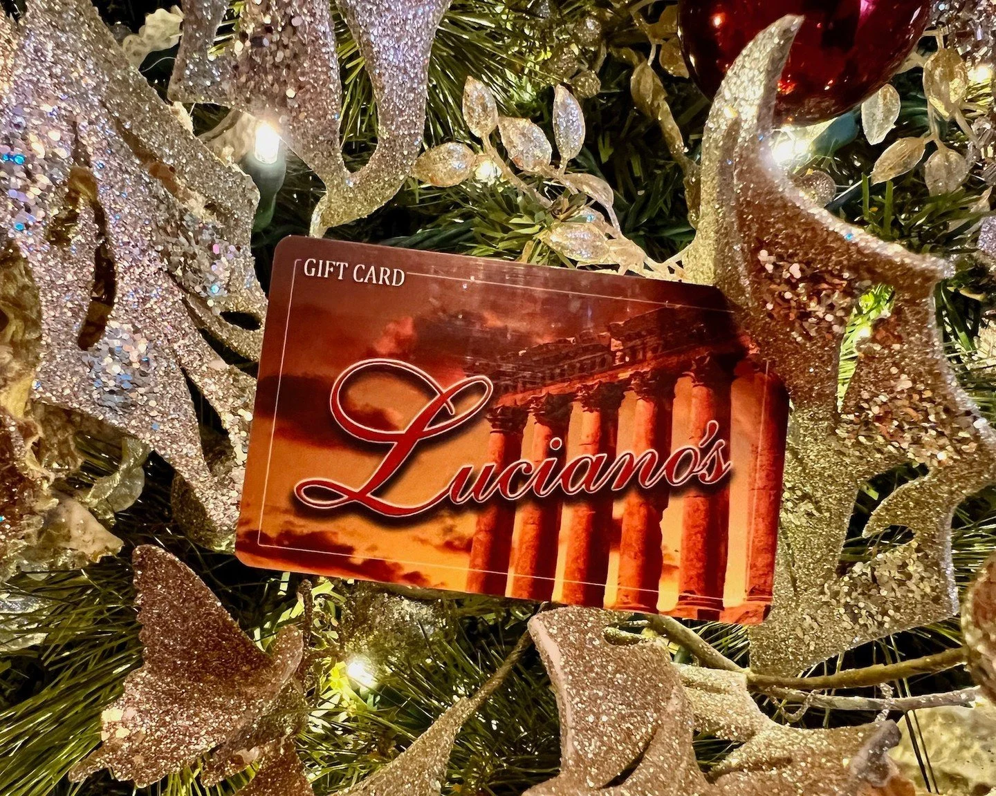 It's never too early to start your holiday shopping! Give the gift of Luciano's this year!

Gift cards are available on our website or in our restaurant!
