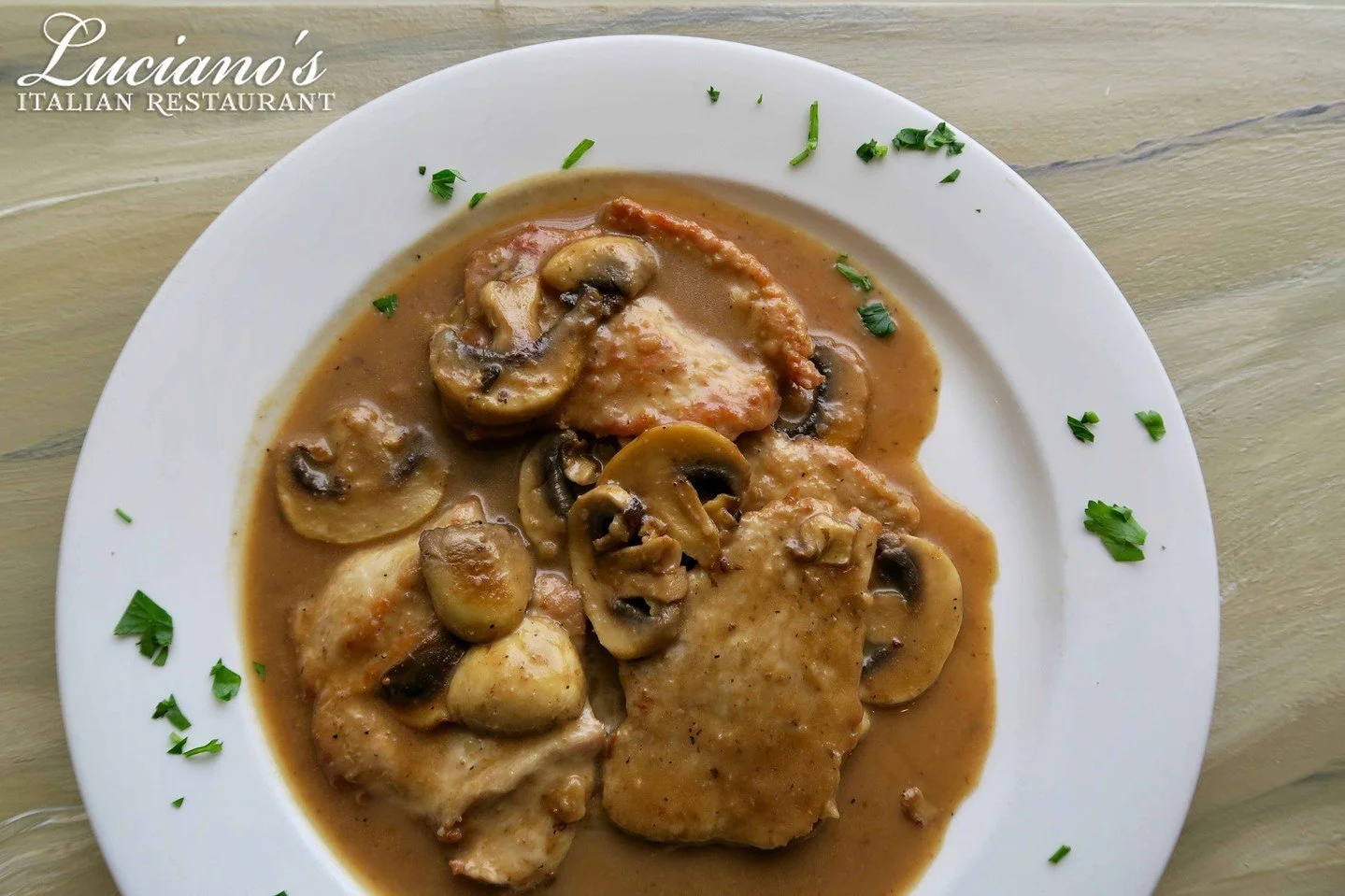 Try one of our favorites, Veal Marsala - Medallions of veal sauteed with mushrooms in a Marsala wine sauce.