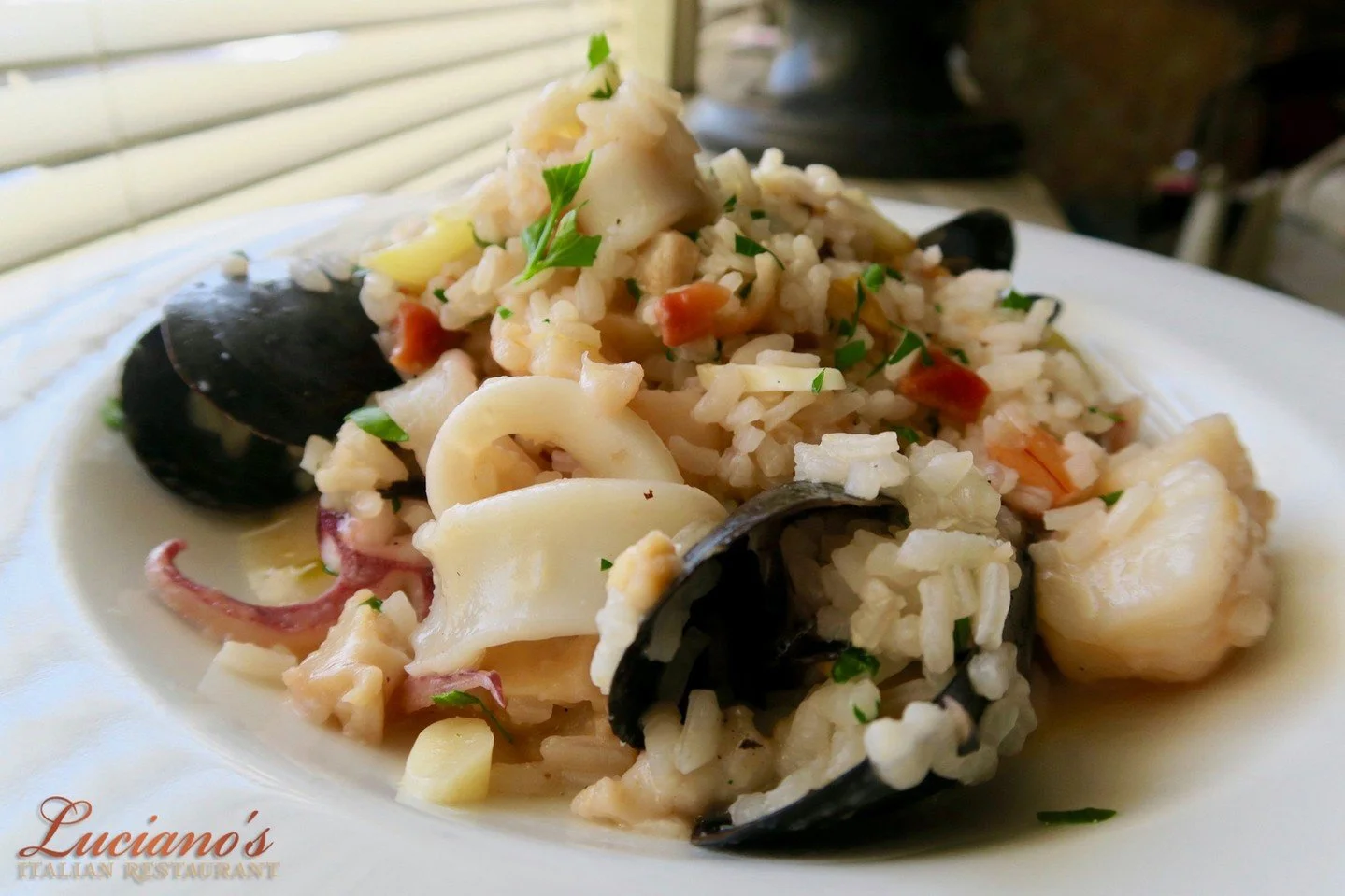 Always a favorite, always delicious! Our Risotto Marinara is a seafood lover's dream!