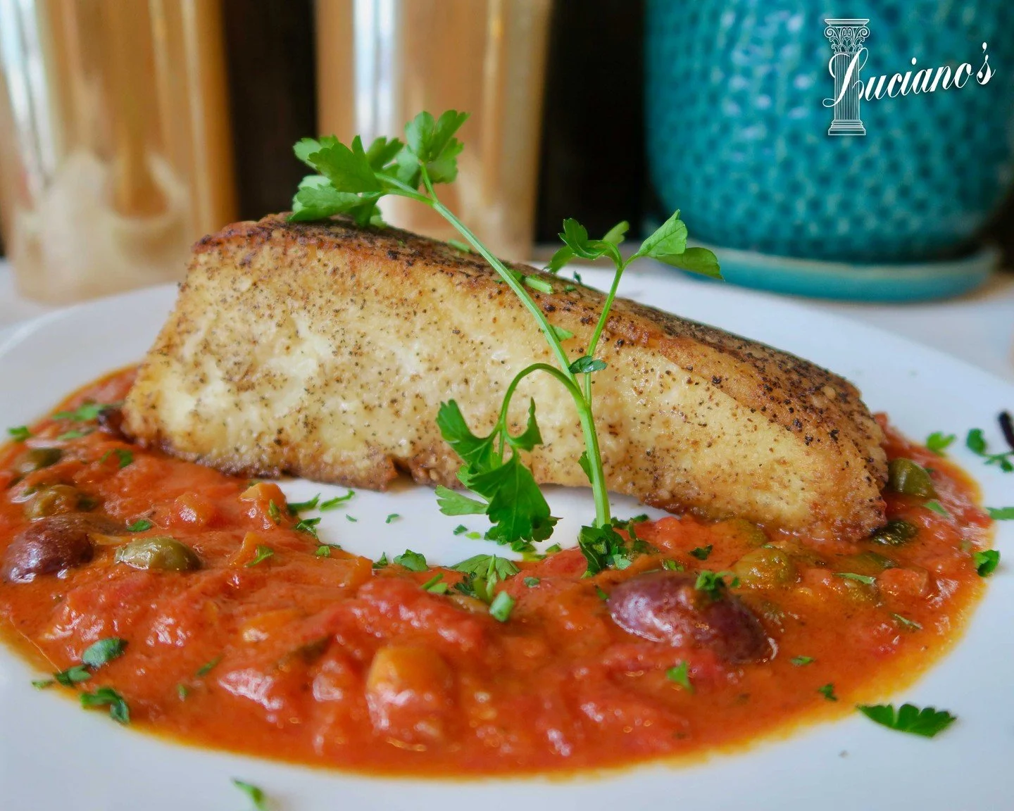 Looking for Lent friendly dining this Friday? Stop by Luciano's for our amazing Halibut Livornese!