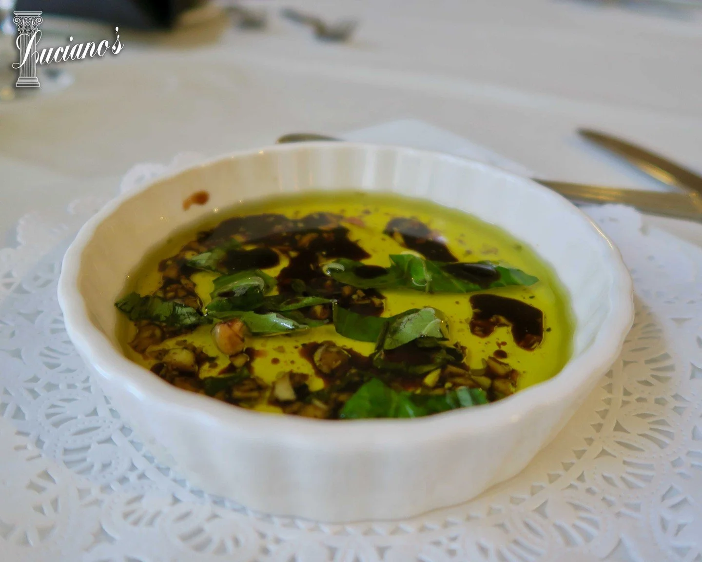 Love Luciano's bread? It's even better with our famous Oil &amp; Garlic Dip!