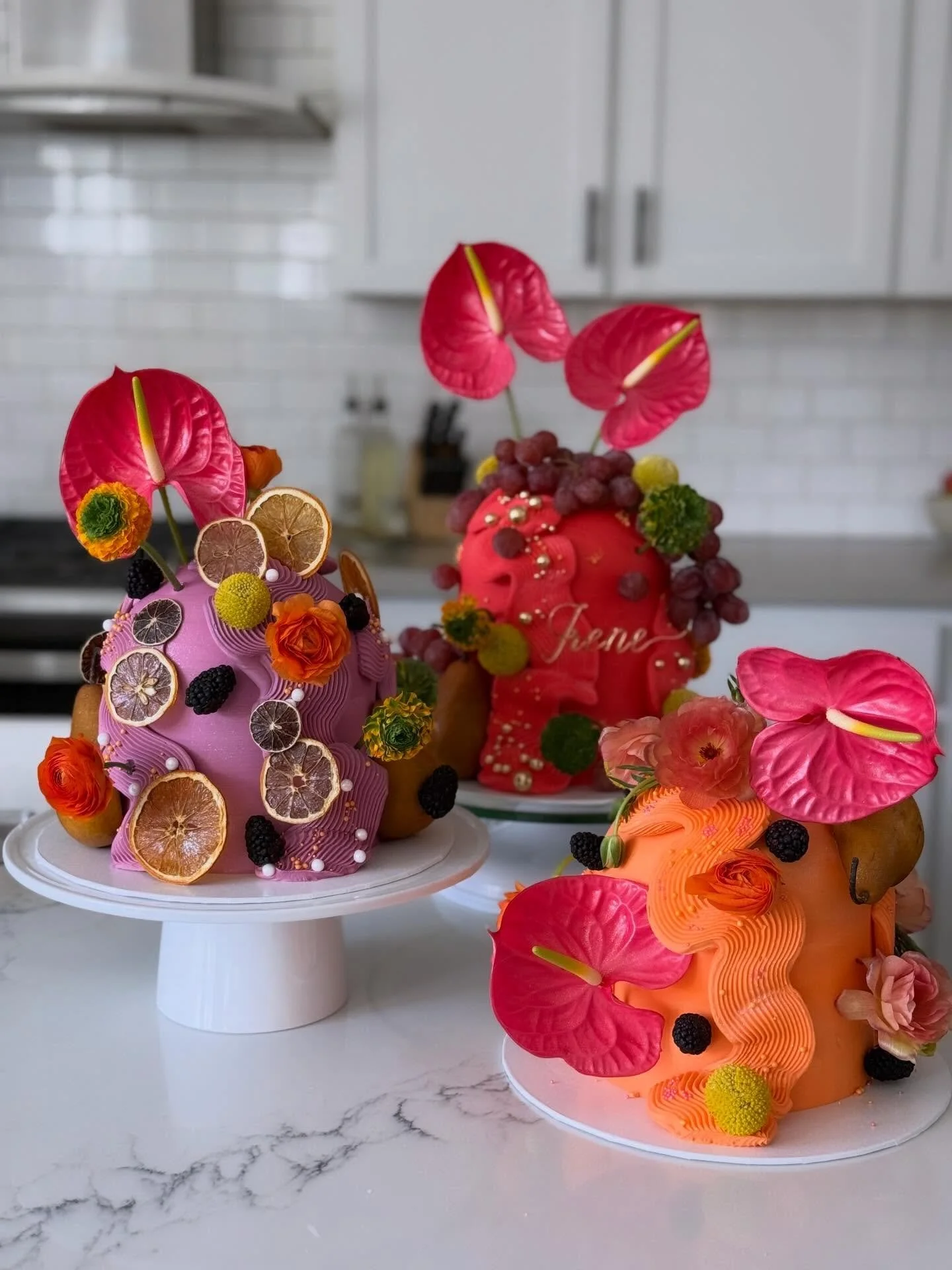 creative freedom: whimsical, bright &amp; organic 🍐🌷

this style has been on my bucket list for FAR too long, and I just had to make a collection of them &mdash; welcome the dome cake ✨

bright colors, fresh fruit, covered in unique floral &amp; pi