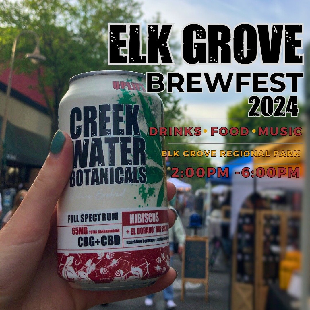 THIS SATURDAY 💦

Join us in Elk Grove for their annual Brewfest this Saturday April 27th from 2-6pm!

A huge thanks to @beersinsac for asking us to be part of this traditionally beer-centric event with our CBD hop-waters! 

As non-alcoholic options 