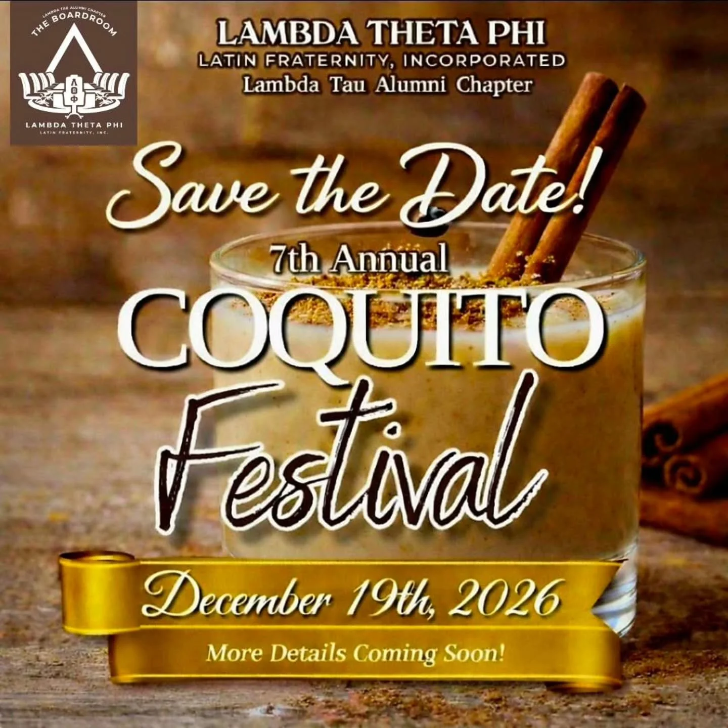 Save the Date! 
@lambda_tau_alumni