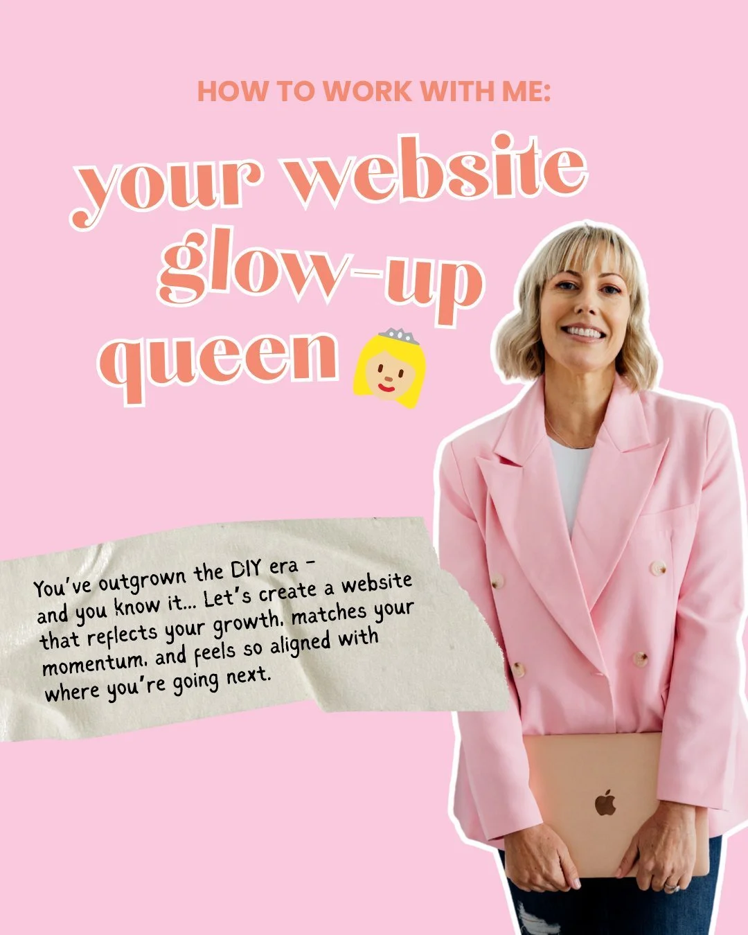 You&rsquo;ve outgrown your DIY site. Let&rsquo;s build the one your business deserves.
It&rsquo;s time for a website that works as hard as you do &mdash; and looks even better.

At Monday Studio, I help ambitious, service-based women trade the chaos 