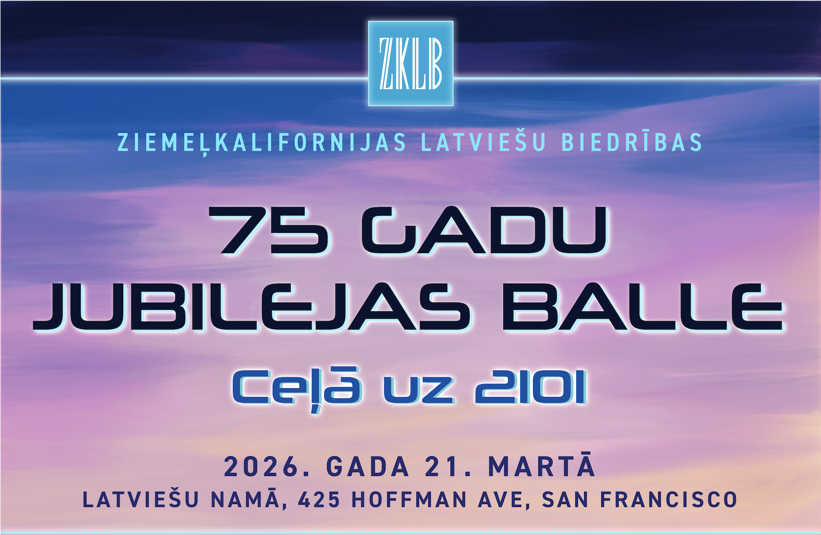 ZKLB 75 gadu jubilejas balle - 21. martā