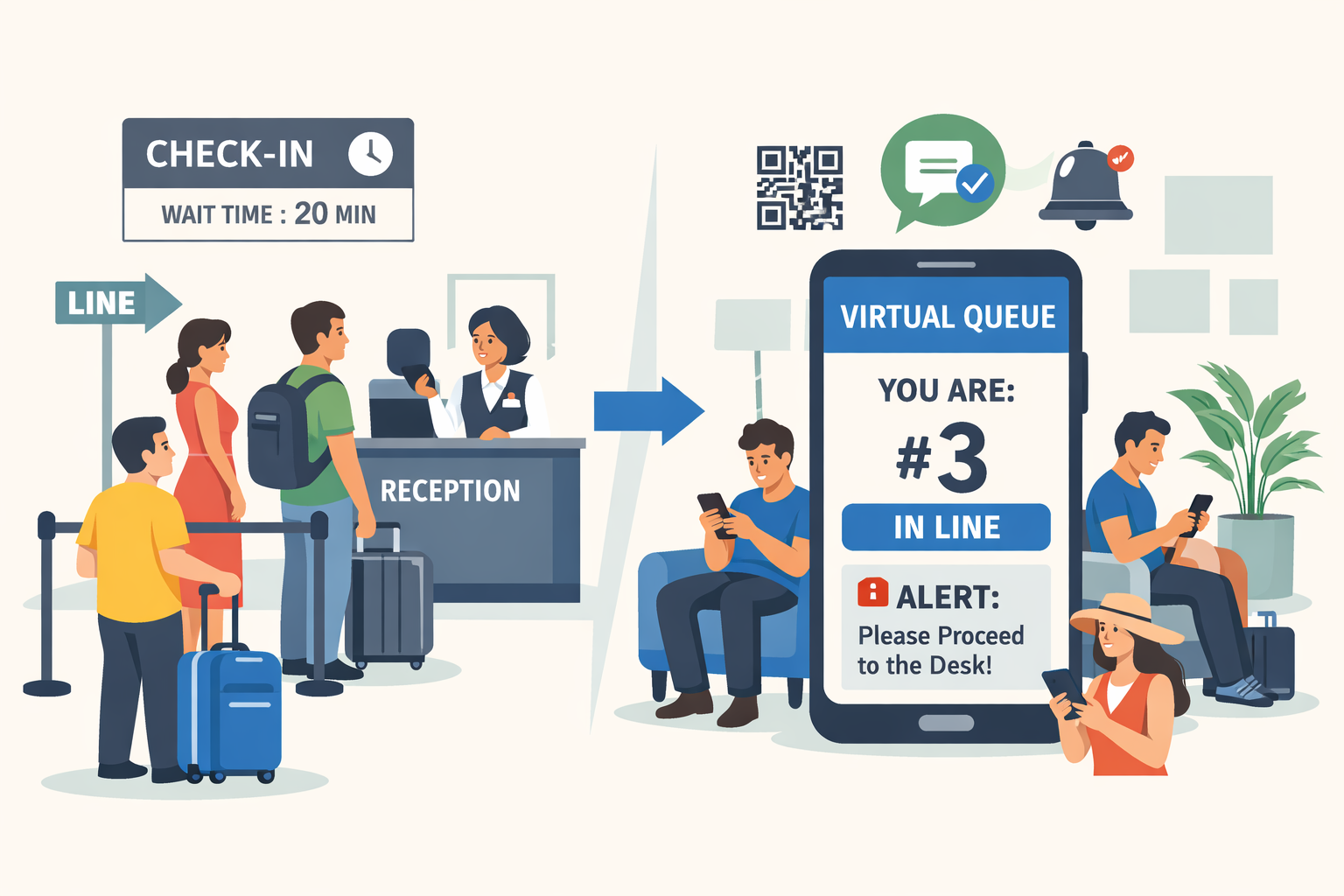 Hotel Queue Management: How to Reduce Check-In Wait Times