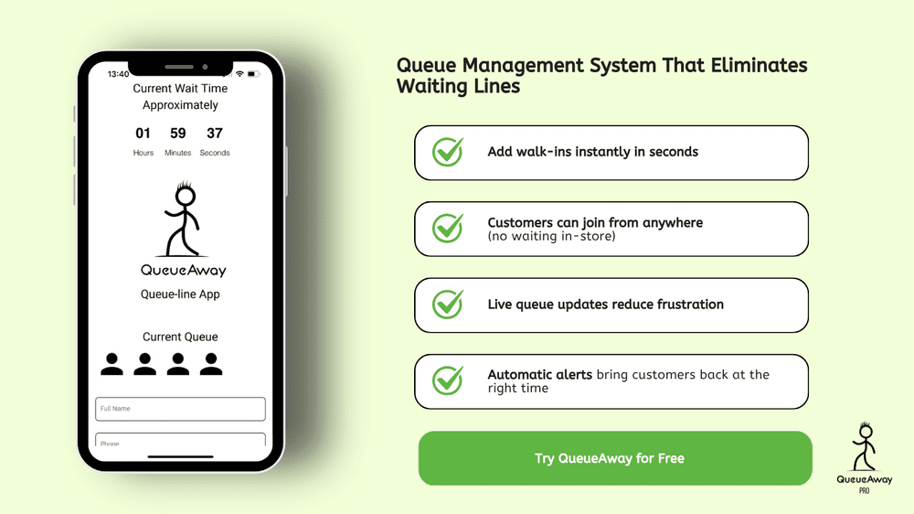 Queue Notification System What Is a Queue Management System? | QueueAway UK
