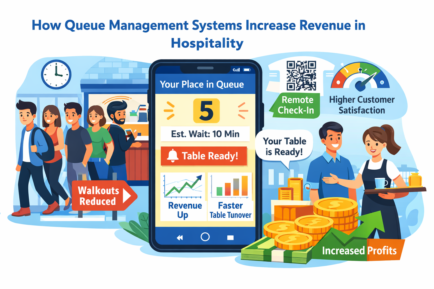 How Queue Management Systems Increase Revenue in Hospitality (2026 Data)