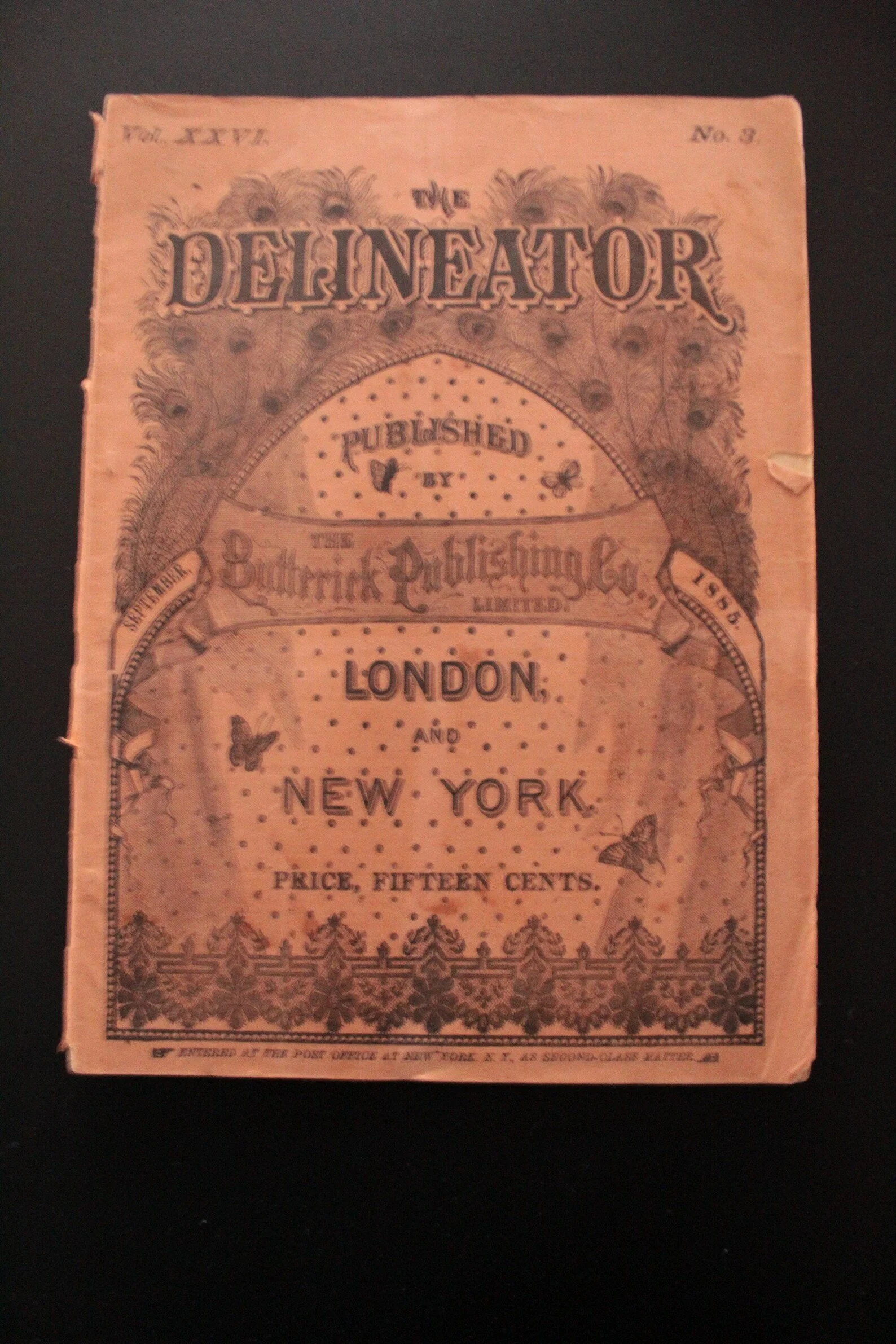 1885 Delineator Butterick Magazine Vol XXVI No. 3