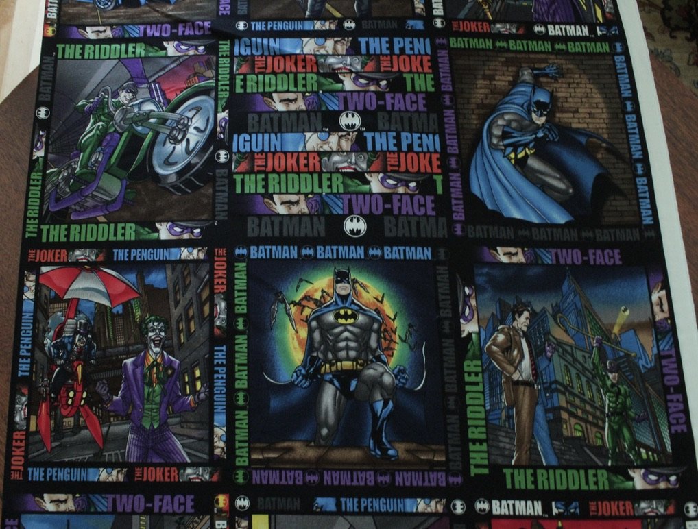 BTY Camelot Licensed DC Batman Rogues Gallery Joker Riddler Penguin OOP Quilting Cotton Fabric