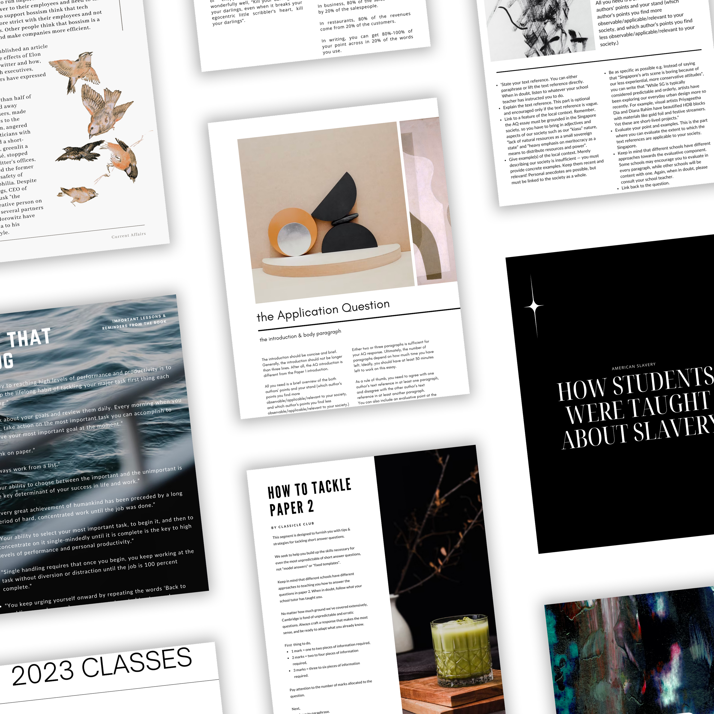 General Paper Core Classes — Classicle Club.