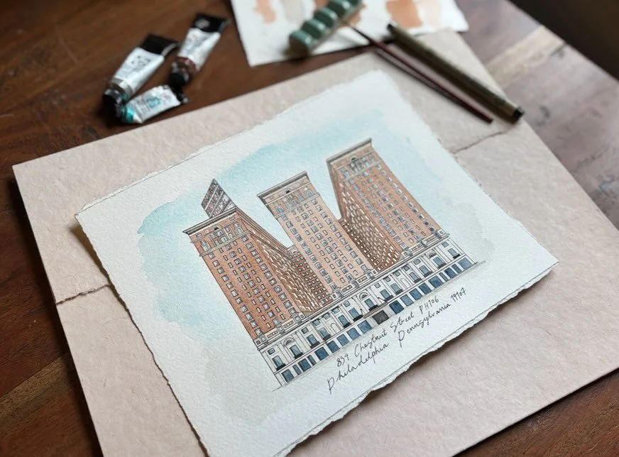 The Benjamin Franklin Hotel! I had to break this one down over many days as my elbow started to ache from holding my right angle in place for the minuscule windows for so long 🫣 Now known as the @franklinresidences this historic building in Philly s