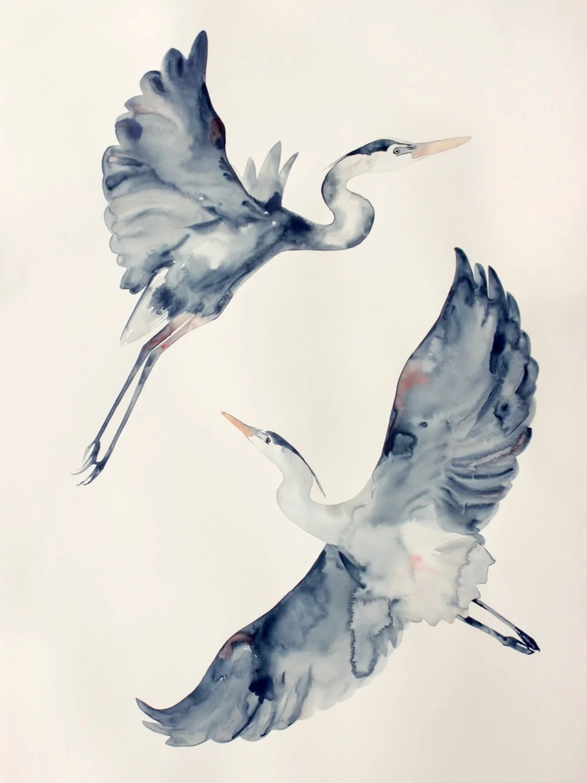 I always look forward to this stage of preparing for a show; when the artwork is complete and I finally allow myself to transition to the next part of process- matting, framing, photographing, inventory lists and digital content. Rather than it being
