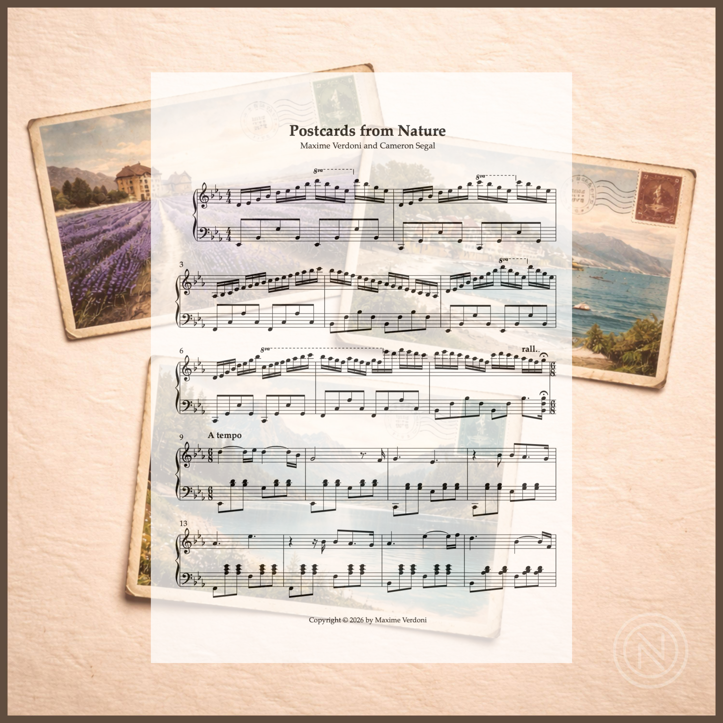 Postcards from Nature - Sheet Music