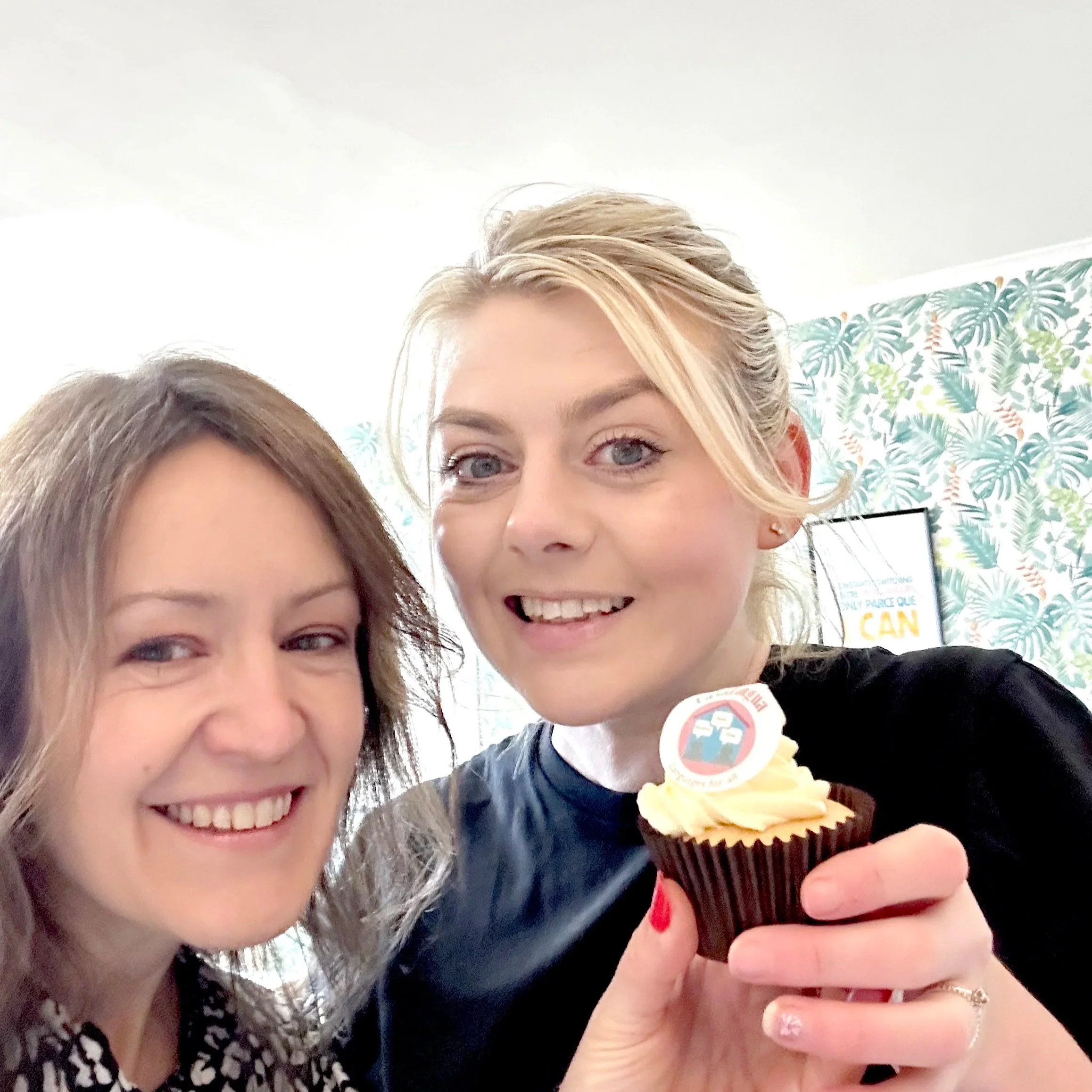 Language teacher and CasaLingua founder Kim Davis with Creative Kitchen founder Jemma. Each business is based in Consett.