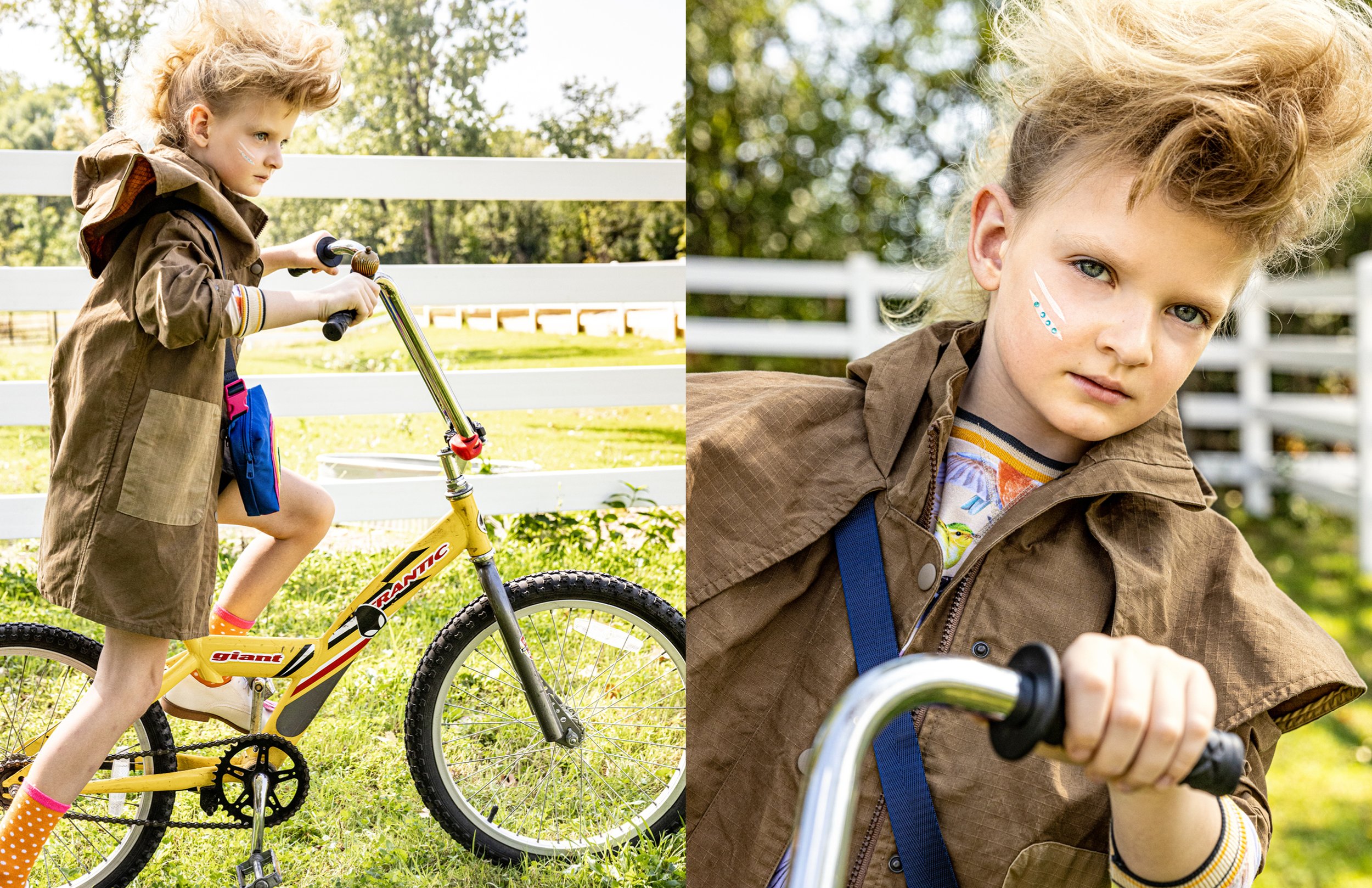 ON KAYO /
THE NEW SOCIETY jacket /
STATE bag /
MOLO Sweatshirt and shorts