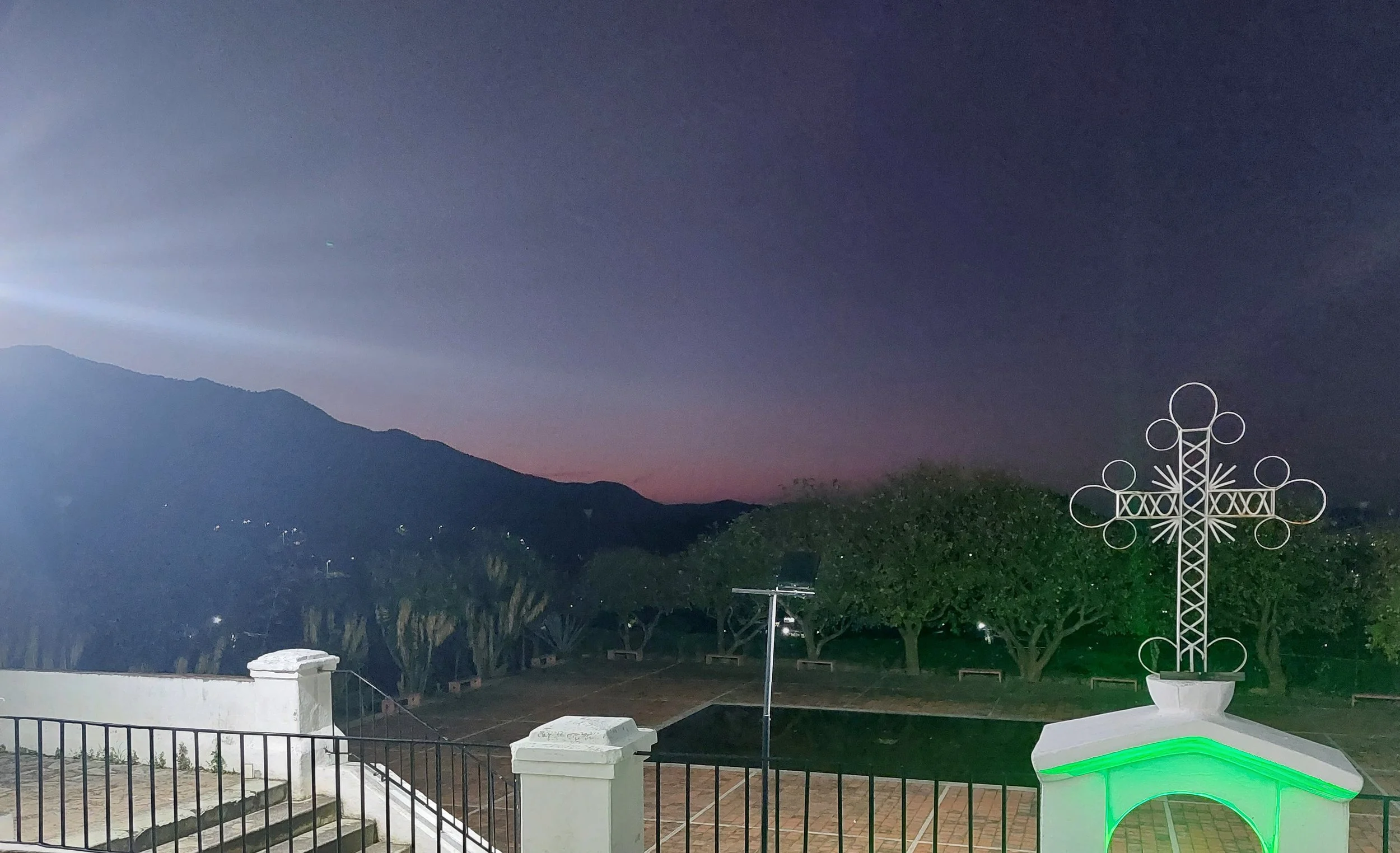 Dawn Mexico. Oaxaca. Church Spire. Adventure Travel.