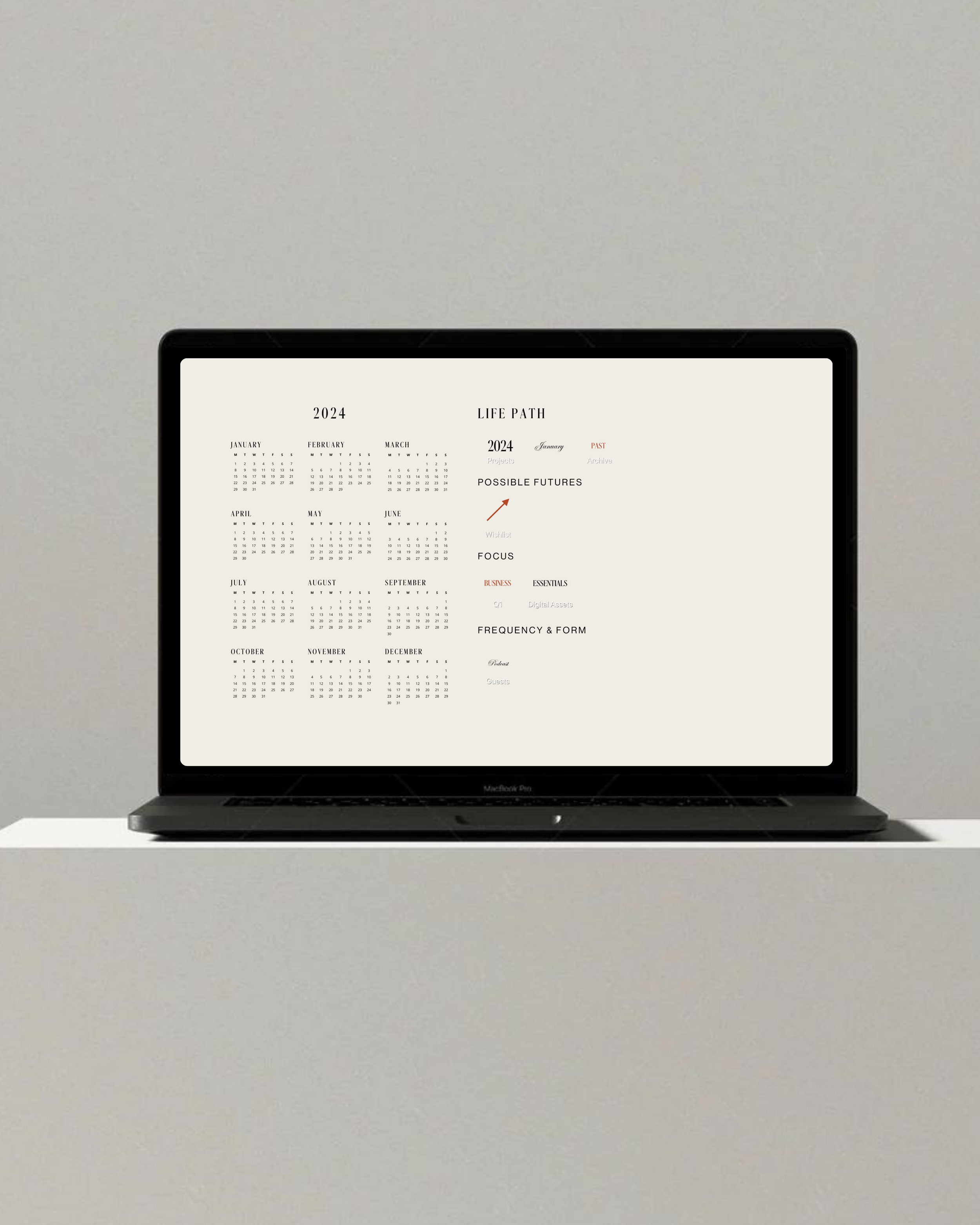 2024 Desktop Calendar — ARDAS CHANDRA