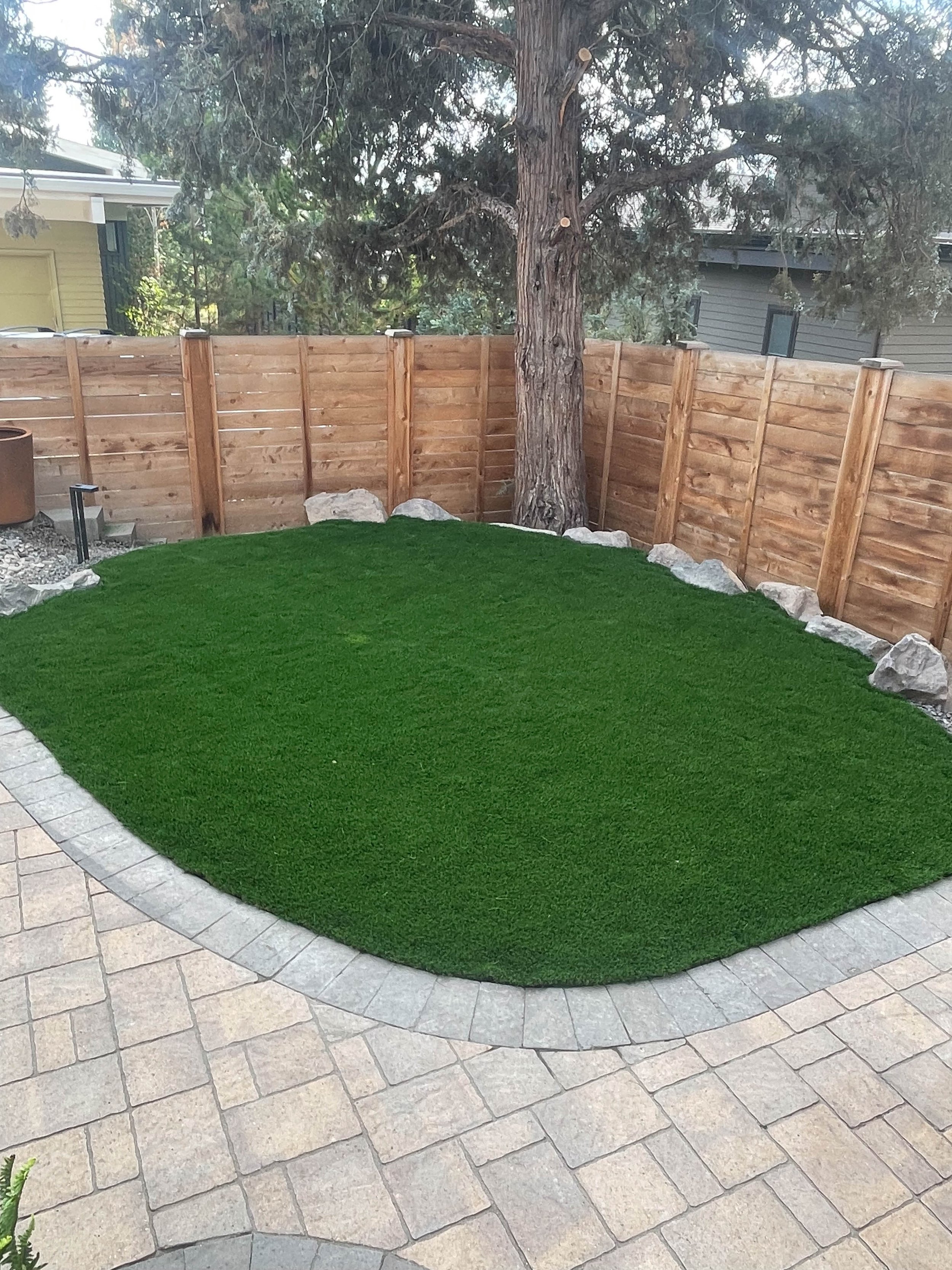 Sprinkler head installation in lawn, Redmond Oregon