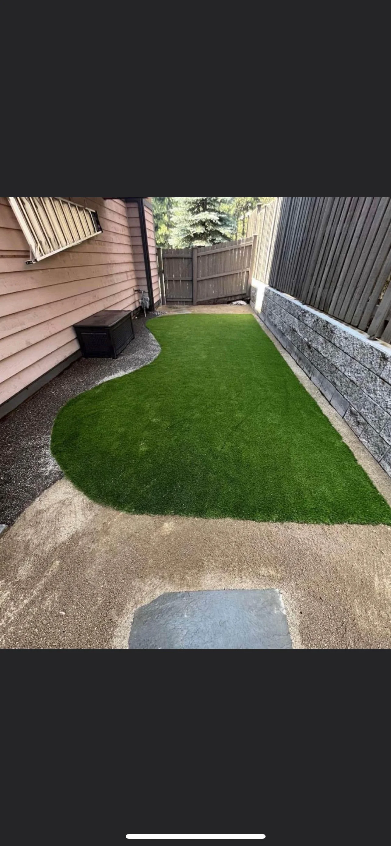 Freshly laid sod installation, Bend Oregon
