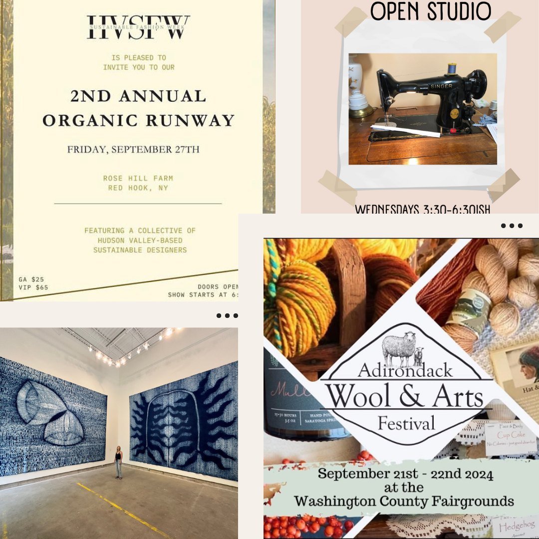 Fiber Arts Events: September, link in bio