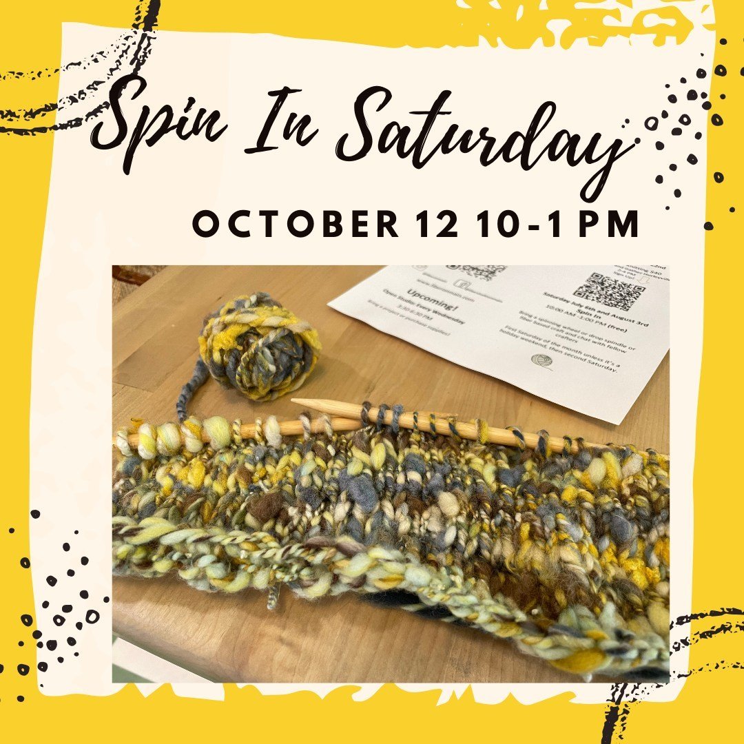 Spin In Saturday 10-1 PM, newsletter link in bio