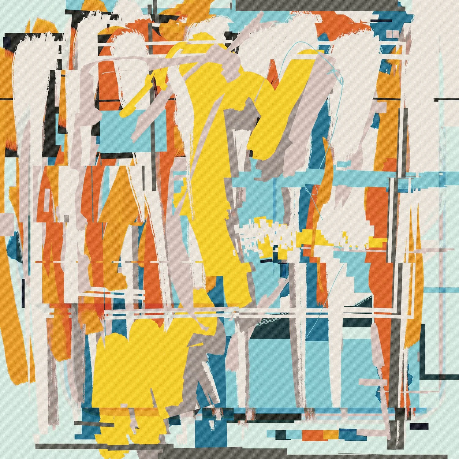 Contemporary abstract digital glitch art by lucclop. Cryptoart / NFT. UK modern art. 