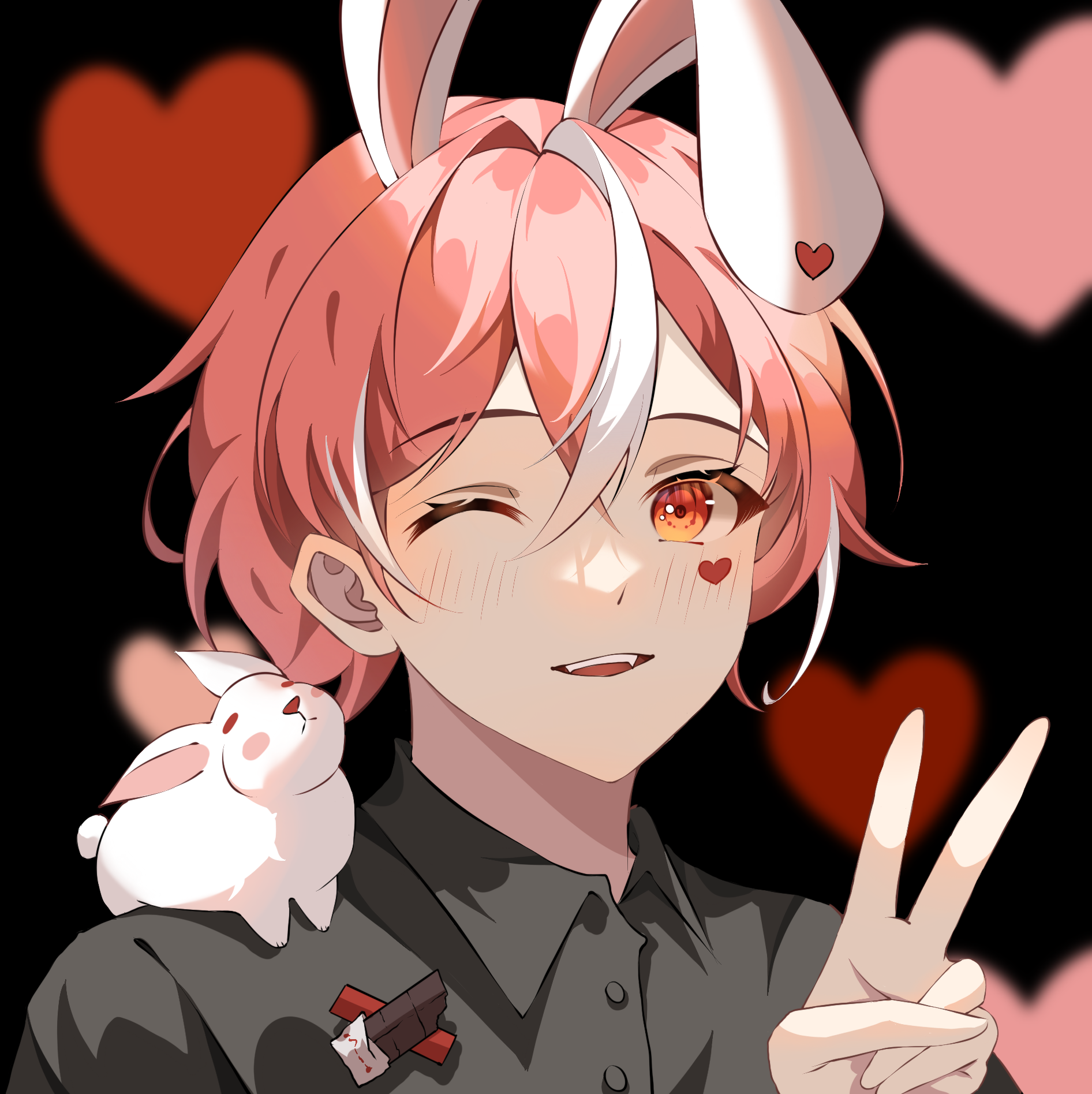 情人节兔兔 - 画师：许仙在世