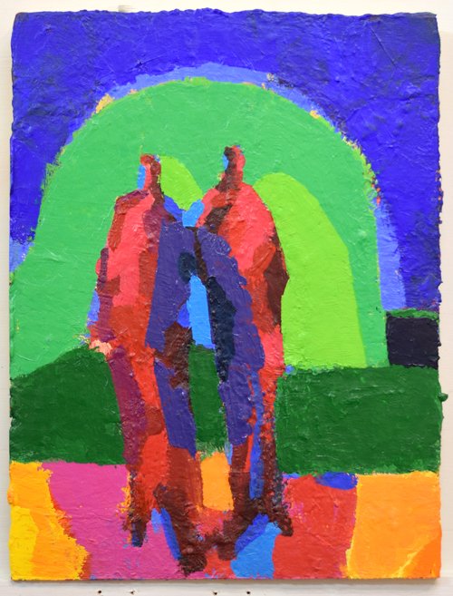 DSC_0224, 12x16 inches, acrylic on board, 2025