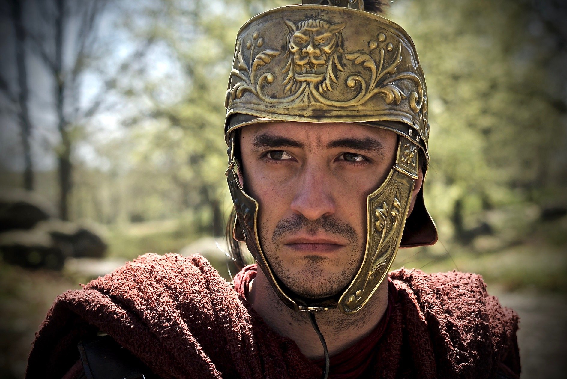 Miguel Ramiro como suboficial romano en la serie Hispania