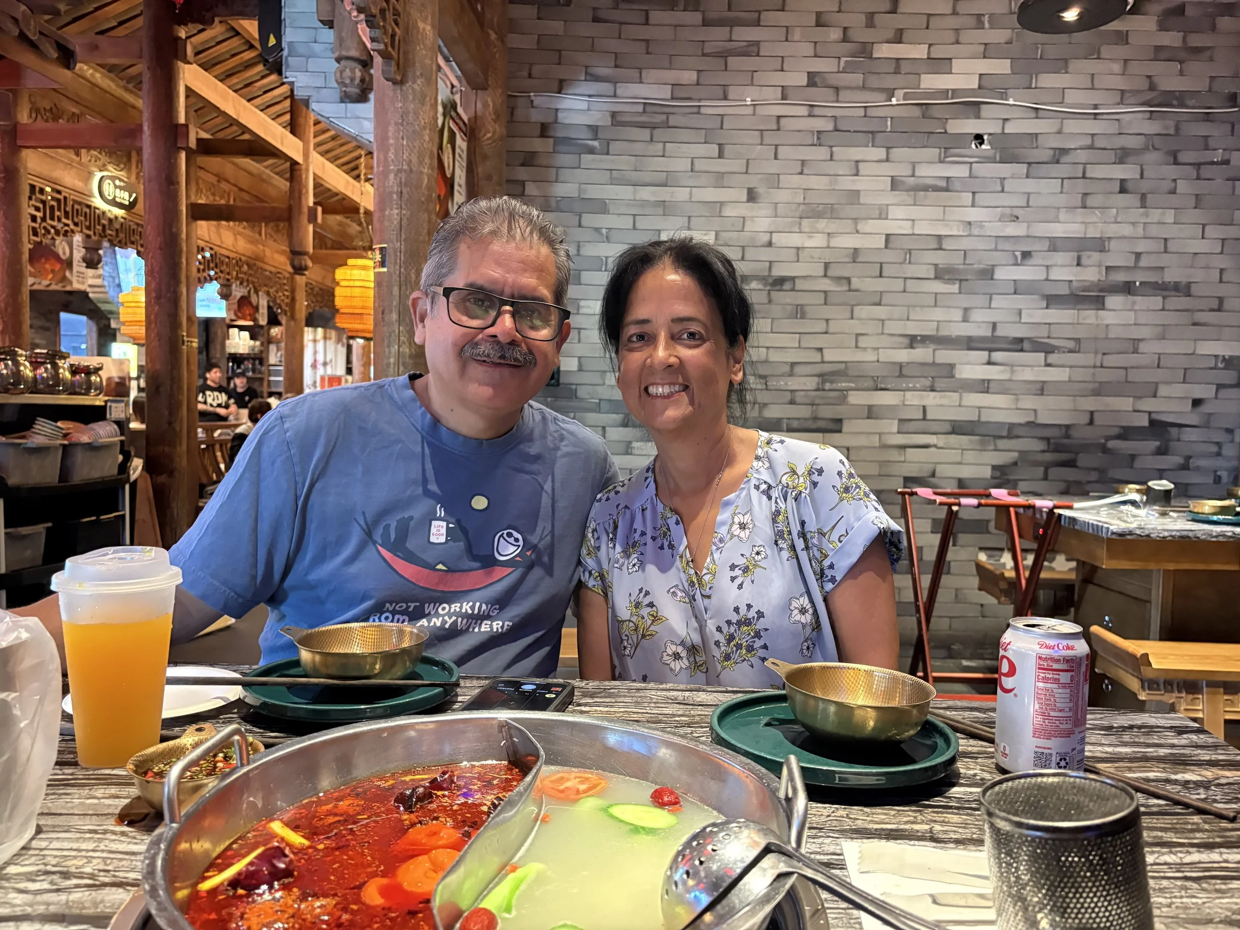 Cynthia with her husband, Tony