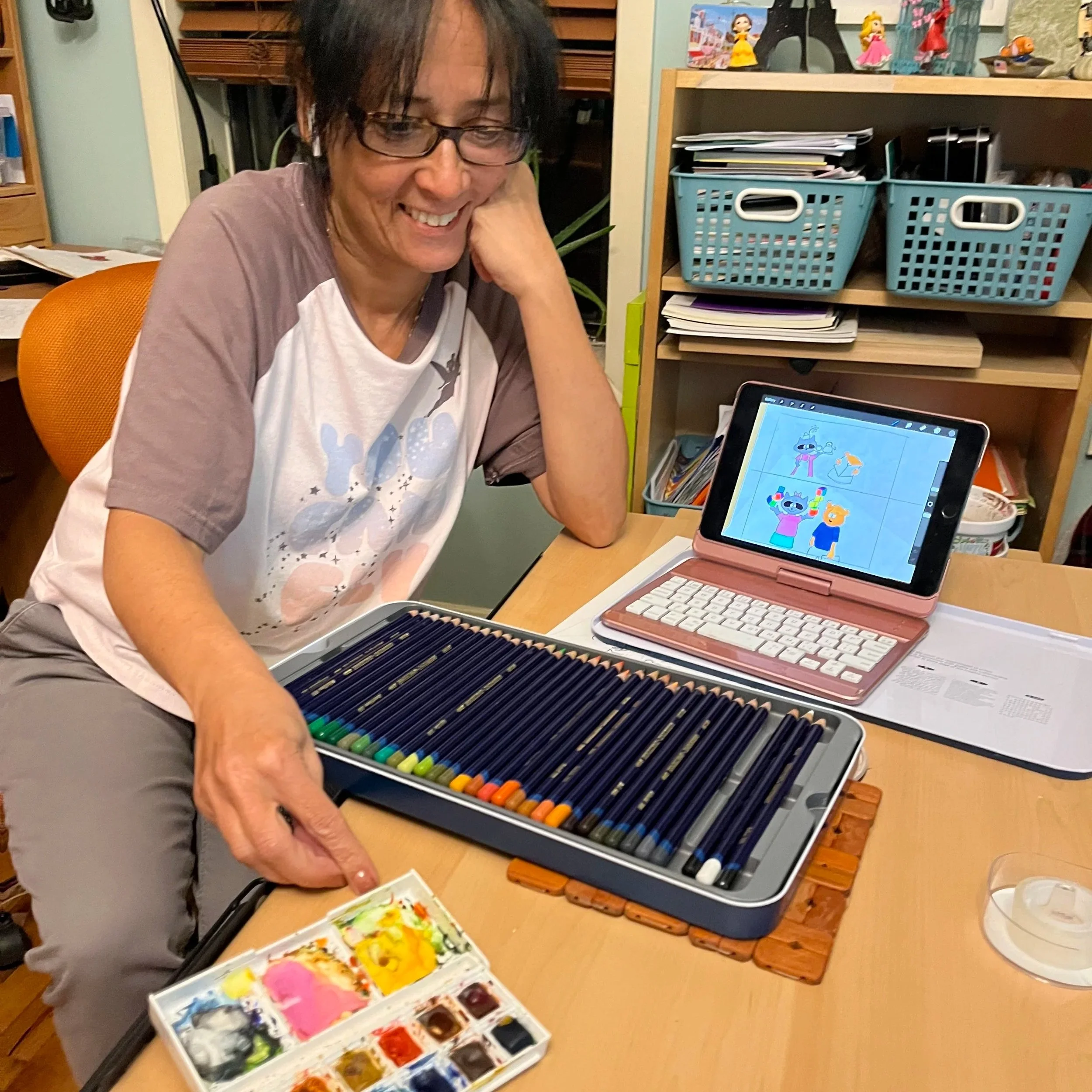 Cynthia painting &amp; drawing