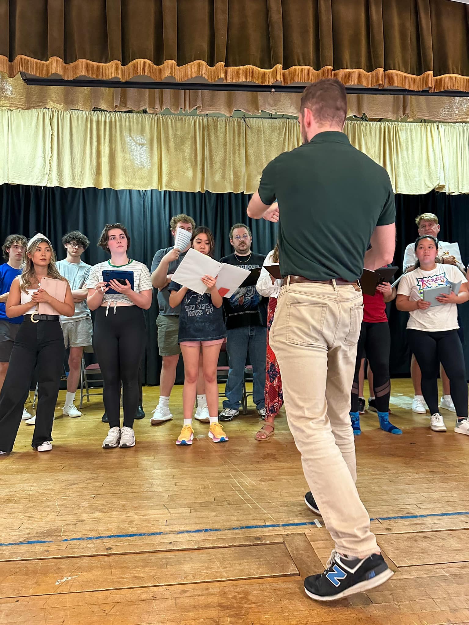 Moonlight Cabaret rehearsal 2023