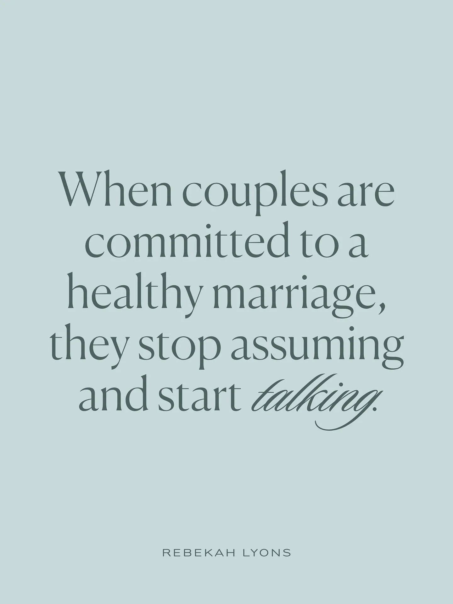 In the process of writing our new book, Gabe and I realized one of the greatest gifts we can give our marriage is honest conversation. Bringing our inner thoughts and fears into the light creates meaningful progress toward one another.

Healthy marri