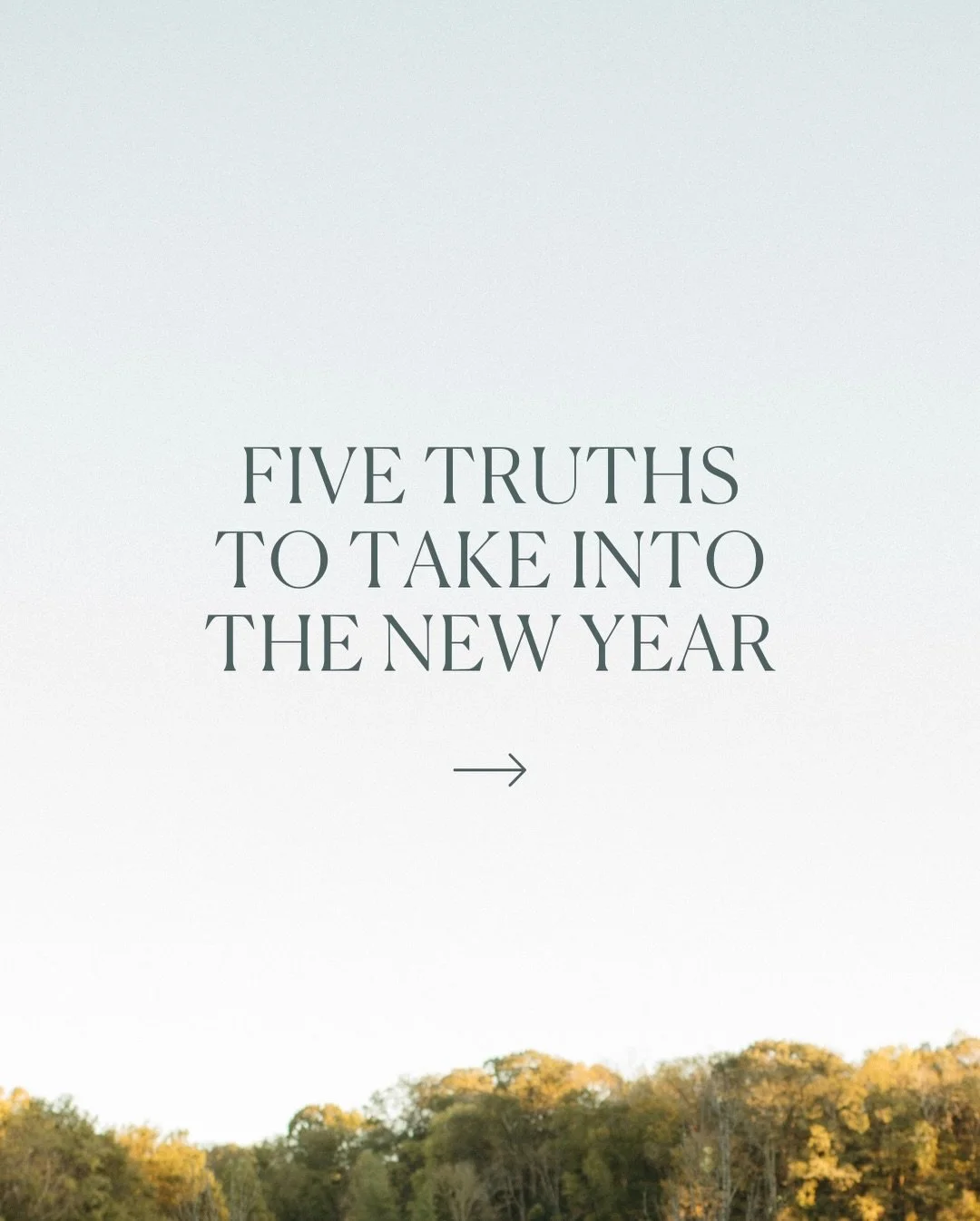 A few truths to guide us in 2026 ✨