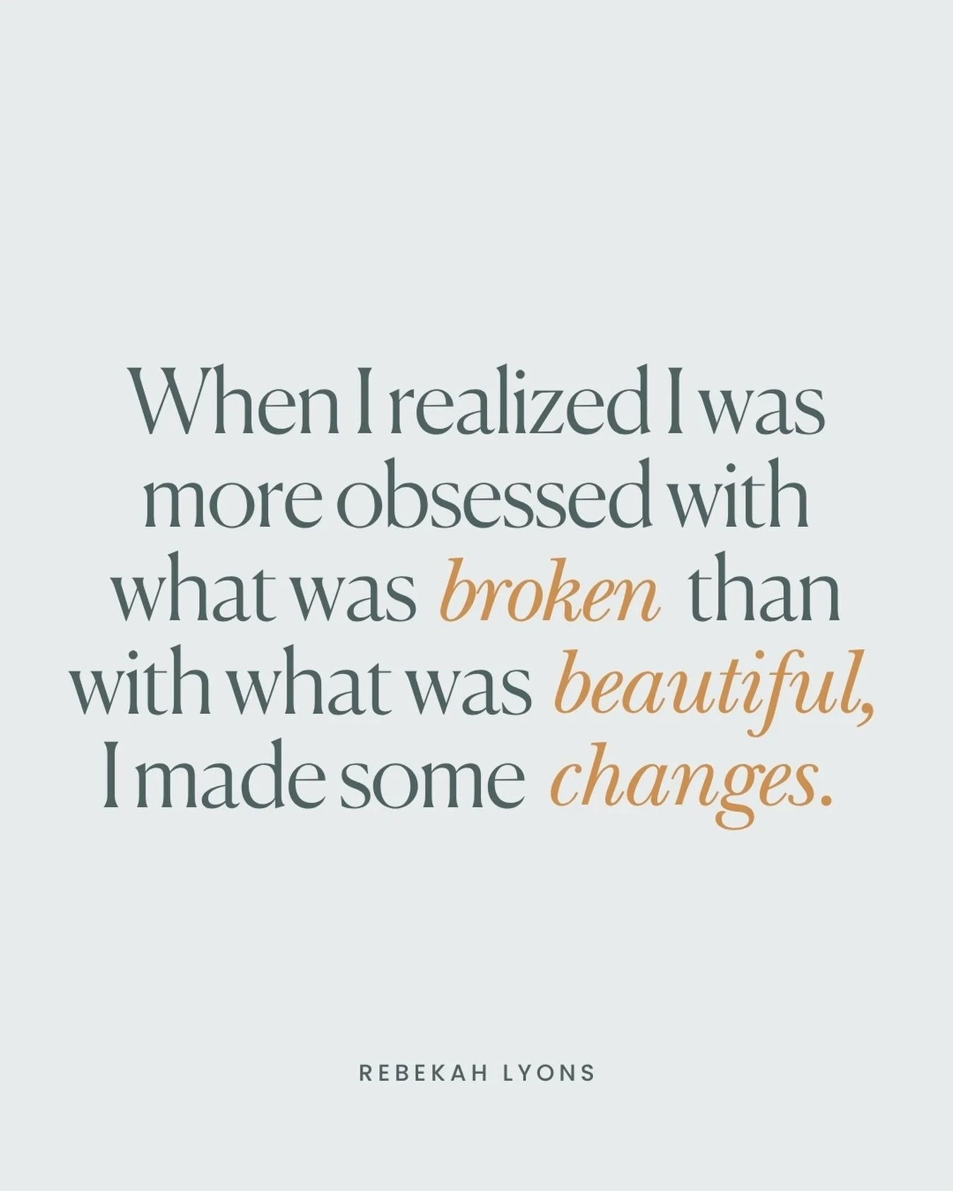 When I realized I was more obsessed with what was broken than with what was beautiful, I made some changes.

I took more walks in nature, looking for the God-created beauty all around me.

I noticed baby birds singing a chorus in a nest above my head
