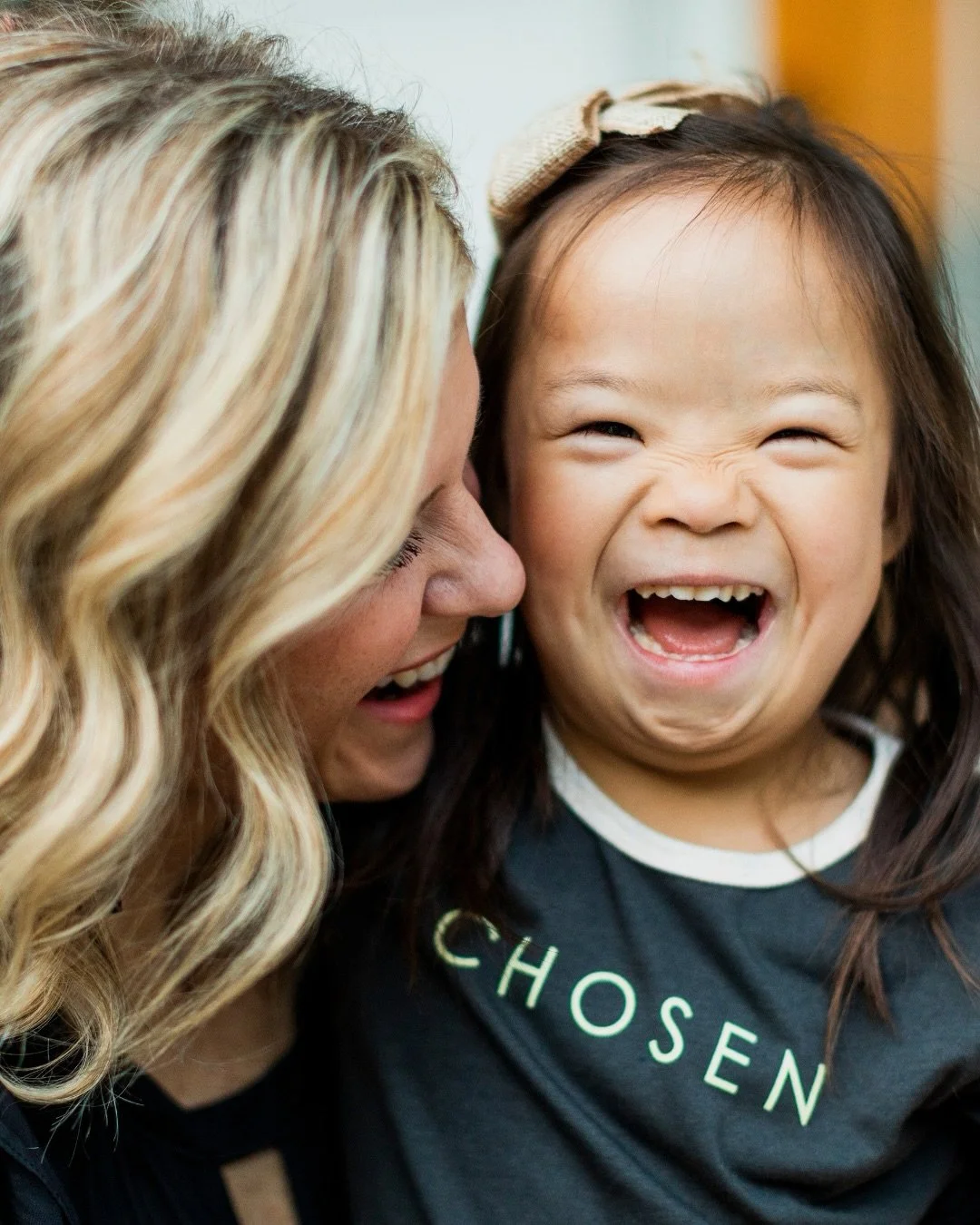On World Down Syndrome Day, I went back to these photos from right after we adopted Joy to reminisce and I just had to share. 💛 

Twelve years ago, Joy was placed at a police station in China at 4 months of age. It was an act of mercy, a mama choosi